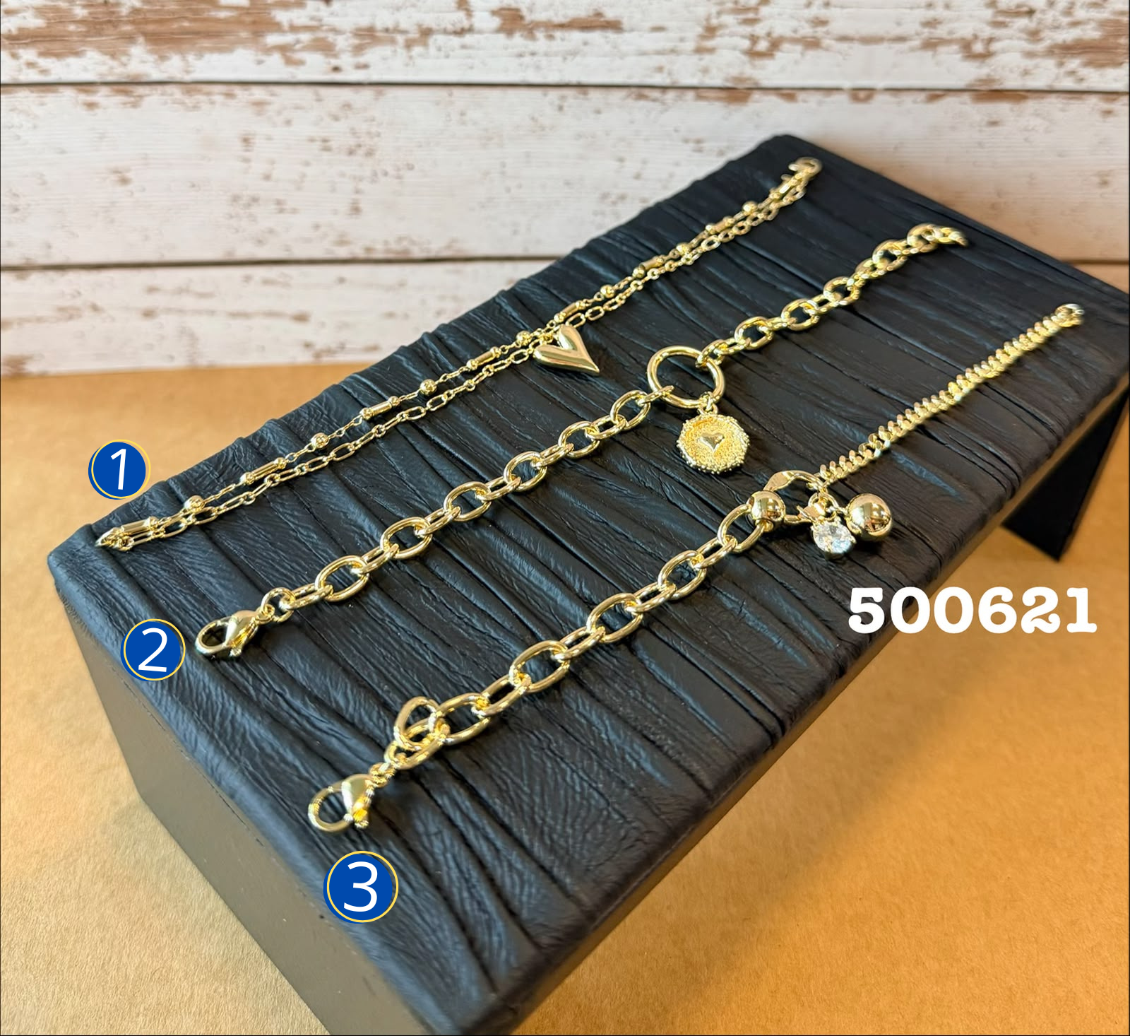 [01/AGOSTO/26] Pulseras Doradas Mv M9 Oro Laminado