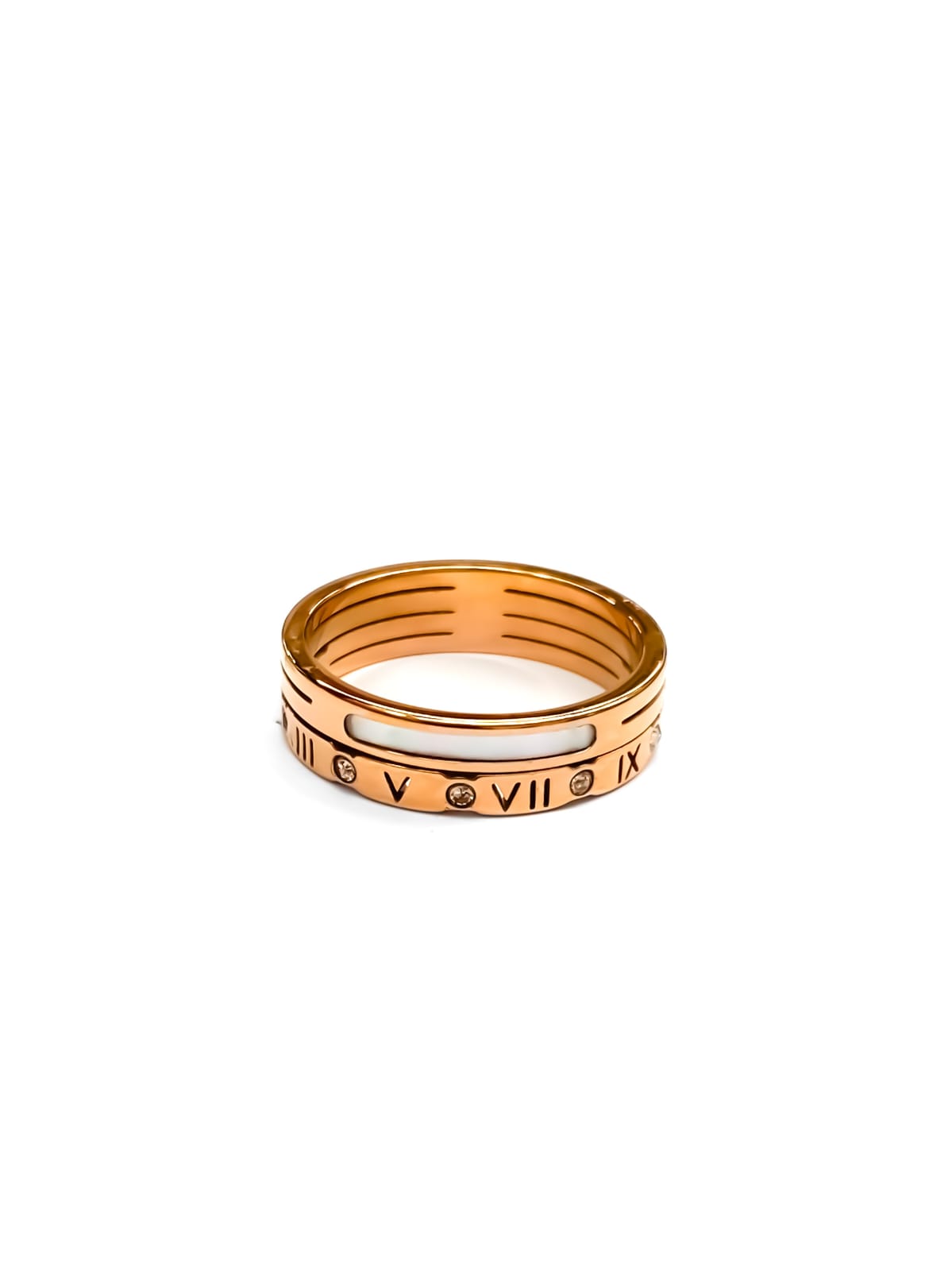 Anillo Plateado, Dorado y Bronce Acero Inoxidable M22