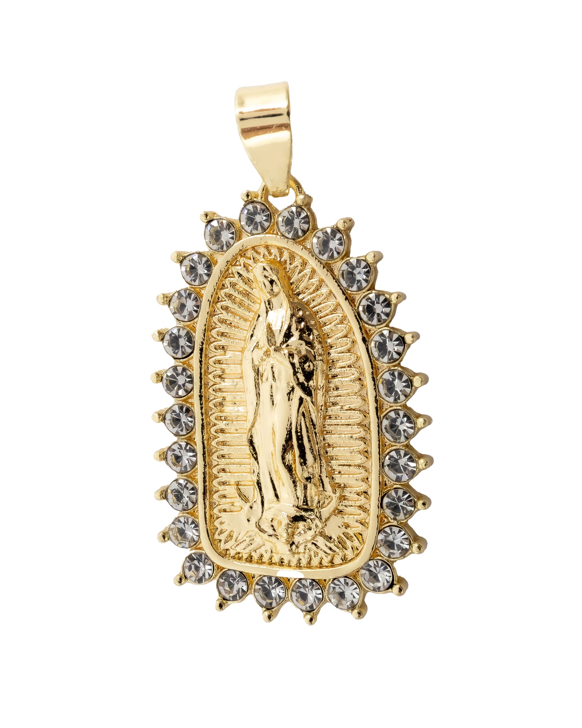 Dije de la Virgen de Guadalupe M69 - Oro Laminado