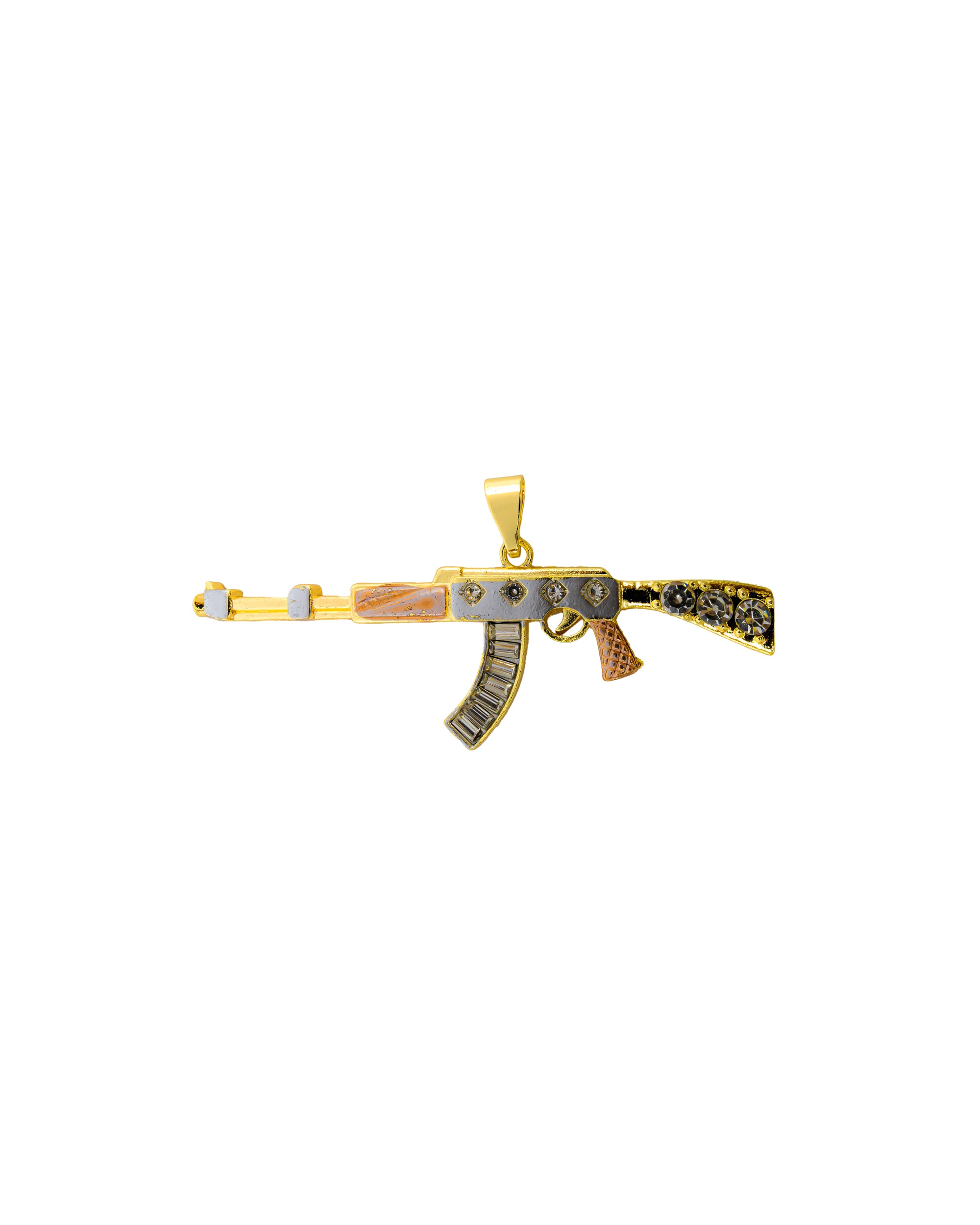 Dije de Ak 47 M114 - Oro Laminado