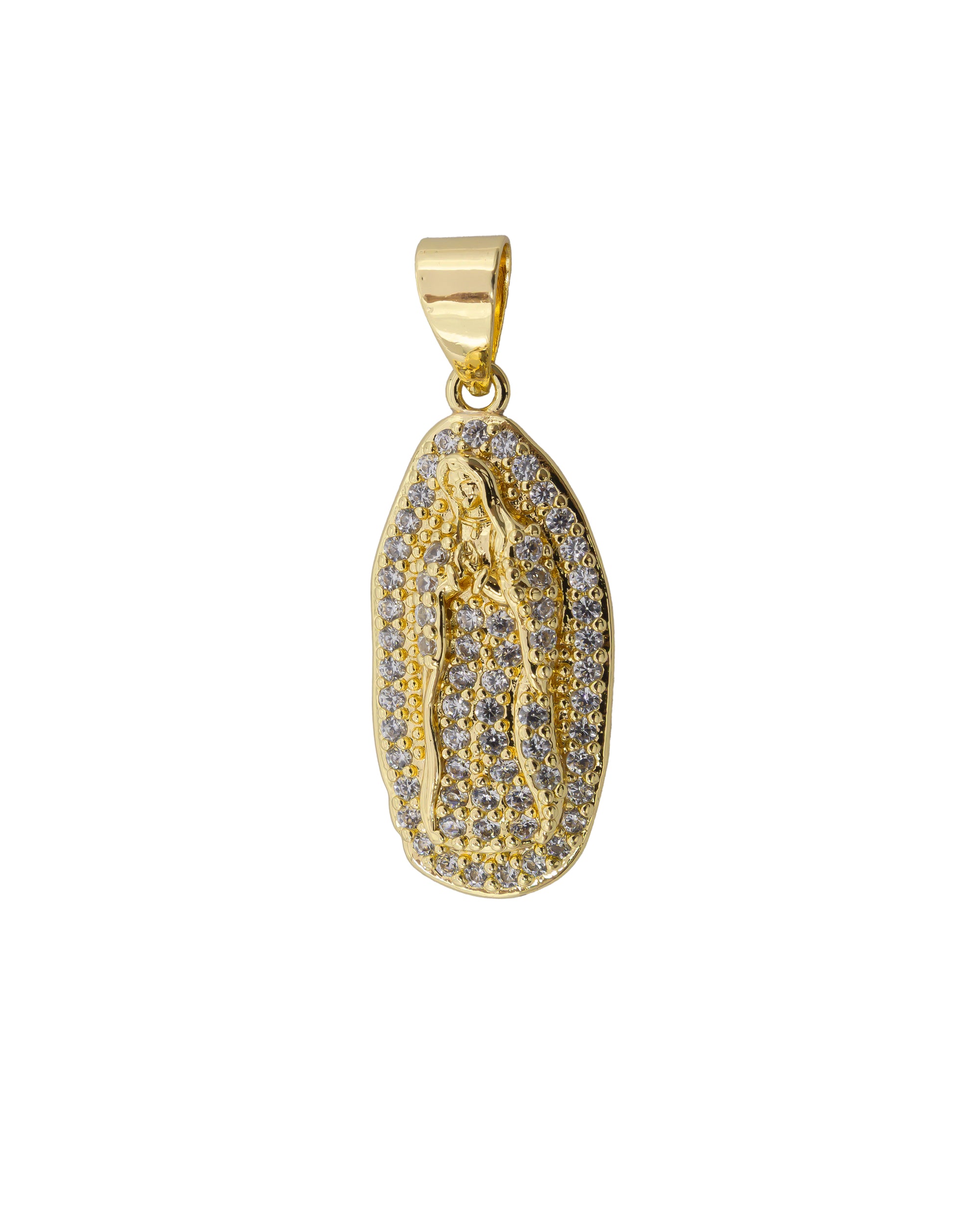 Dije de la Virgen de Guadalupe M121 - Oro Laminado