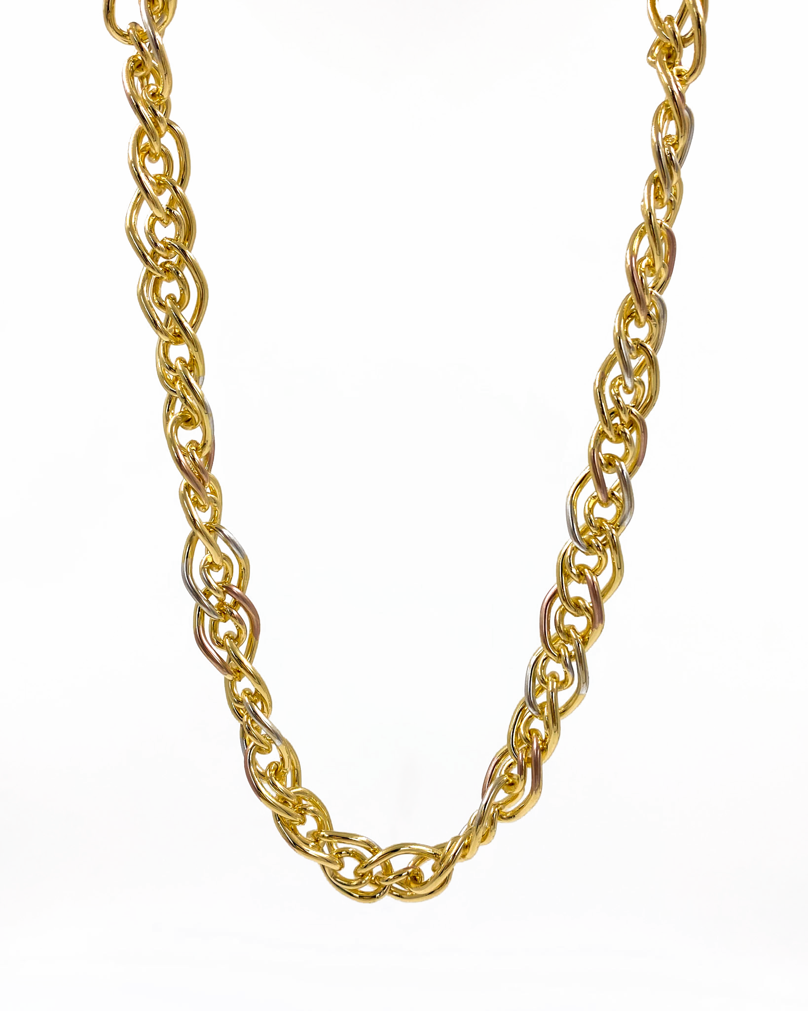 Cadena de eslabones - M1 Oro Laminado