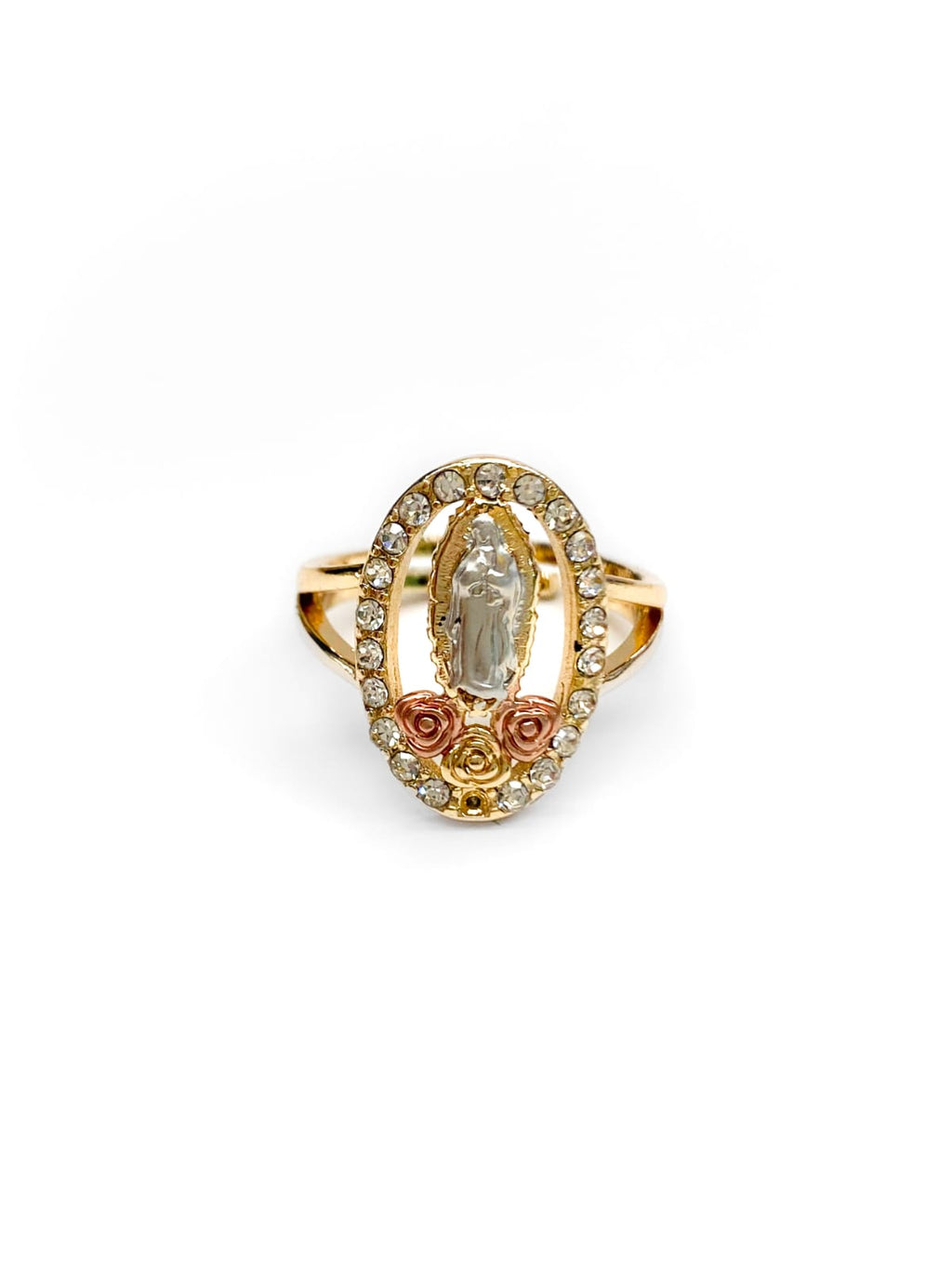 Anillo Religioso Ajustable M3 Oro Laminado