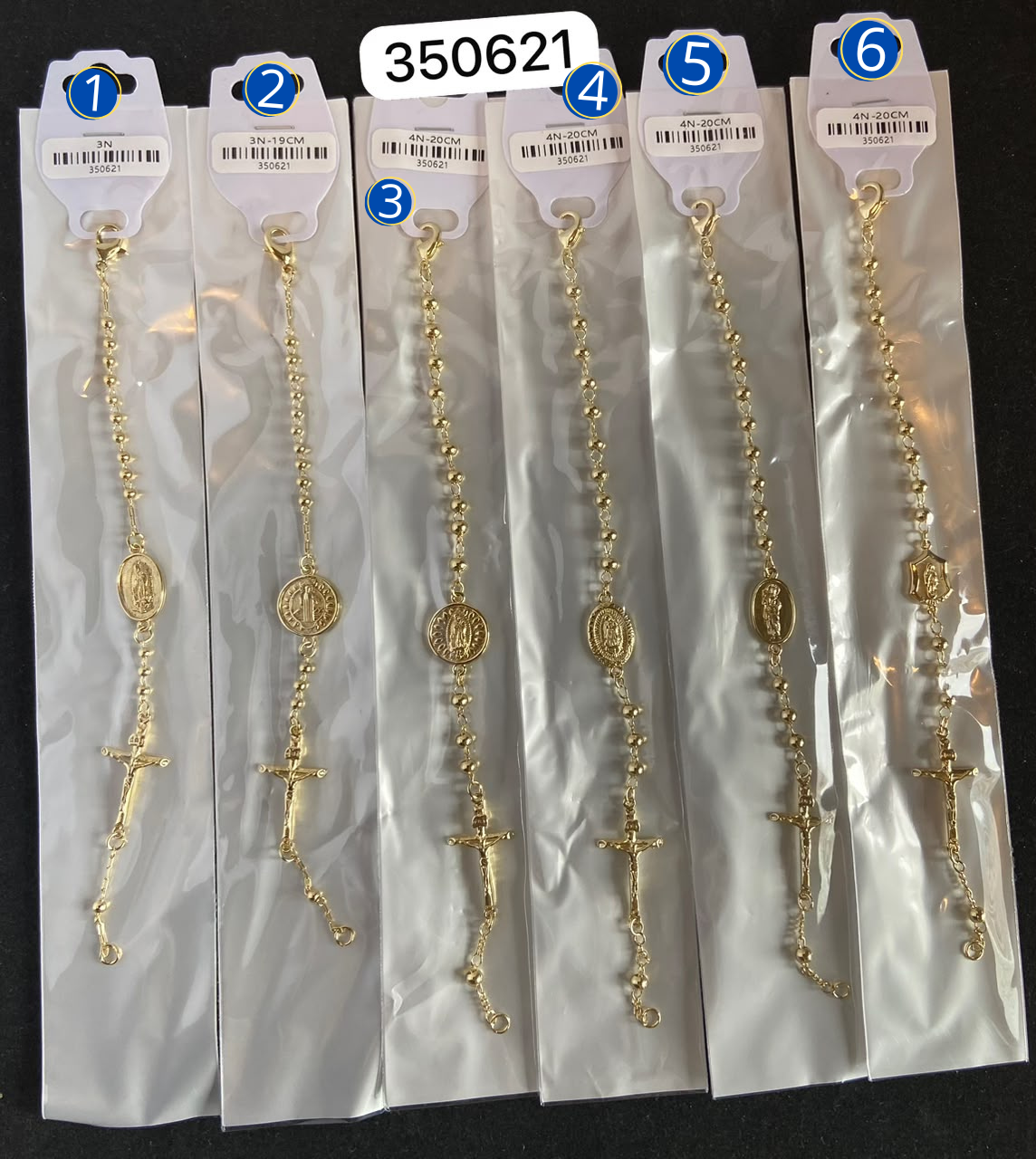 [12/SEPTIEMBRE/26] Pulsera Dorada de 19 y 20 cm M10 Oro Laminado