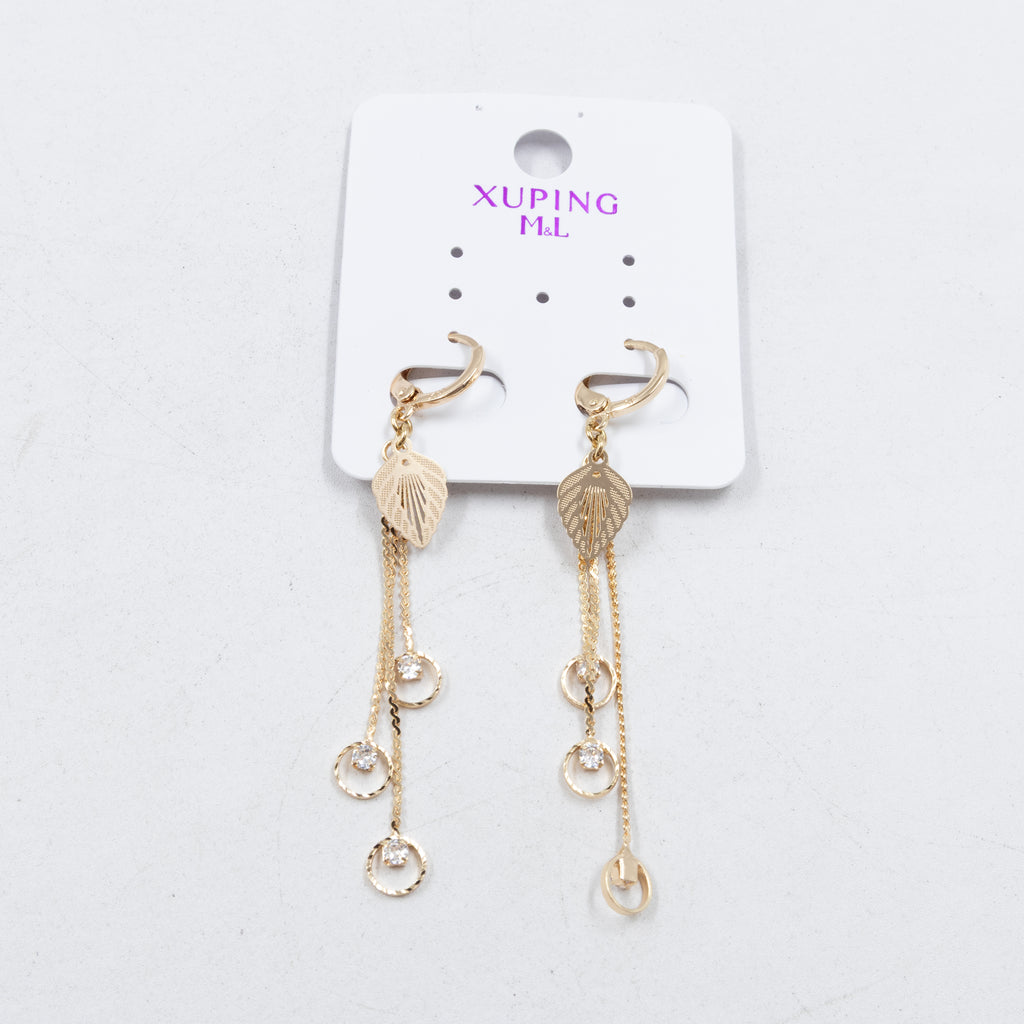 Aretes Xuping Dorados M9 Oro Laminado