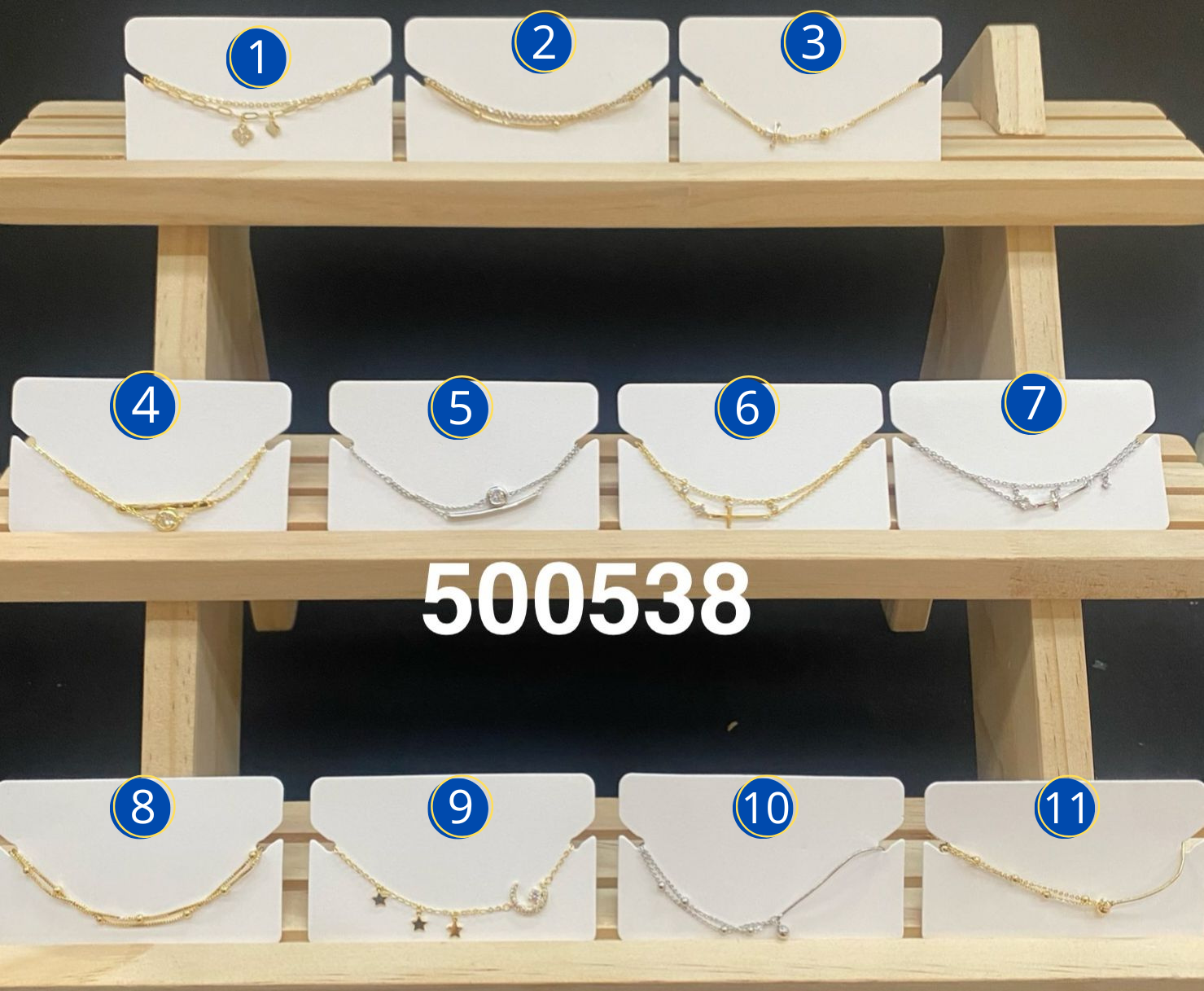 Pulseras Doradas Ansheli M1 Oro Laminado