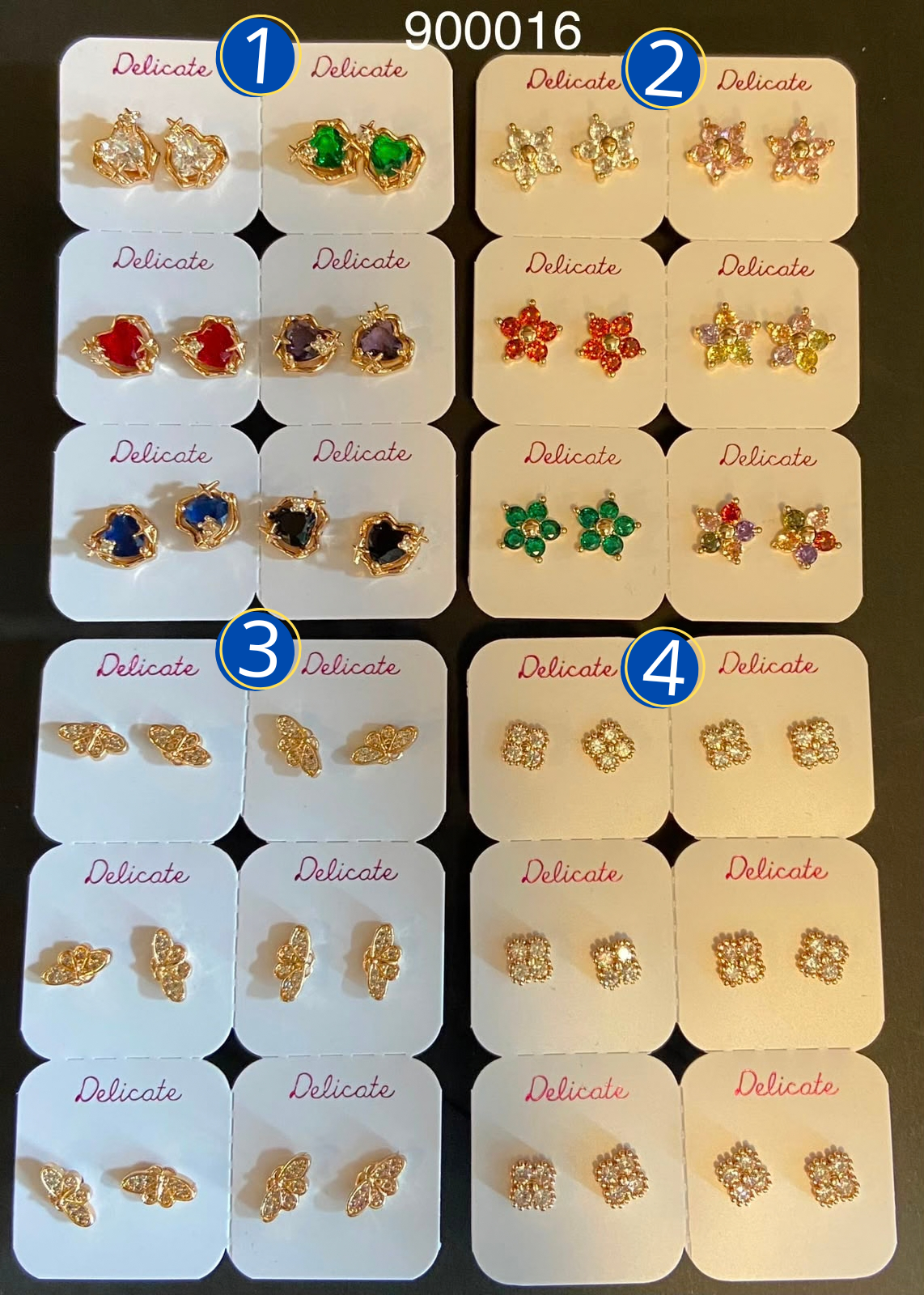 [26/SEPTIEMBRE/26] Paquete de 6 pares de Aretes MV M11 Oro Laminado