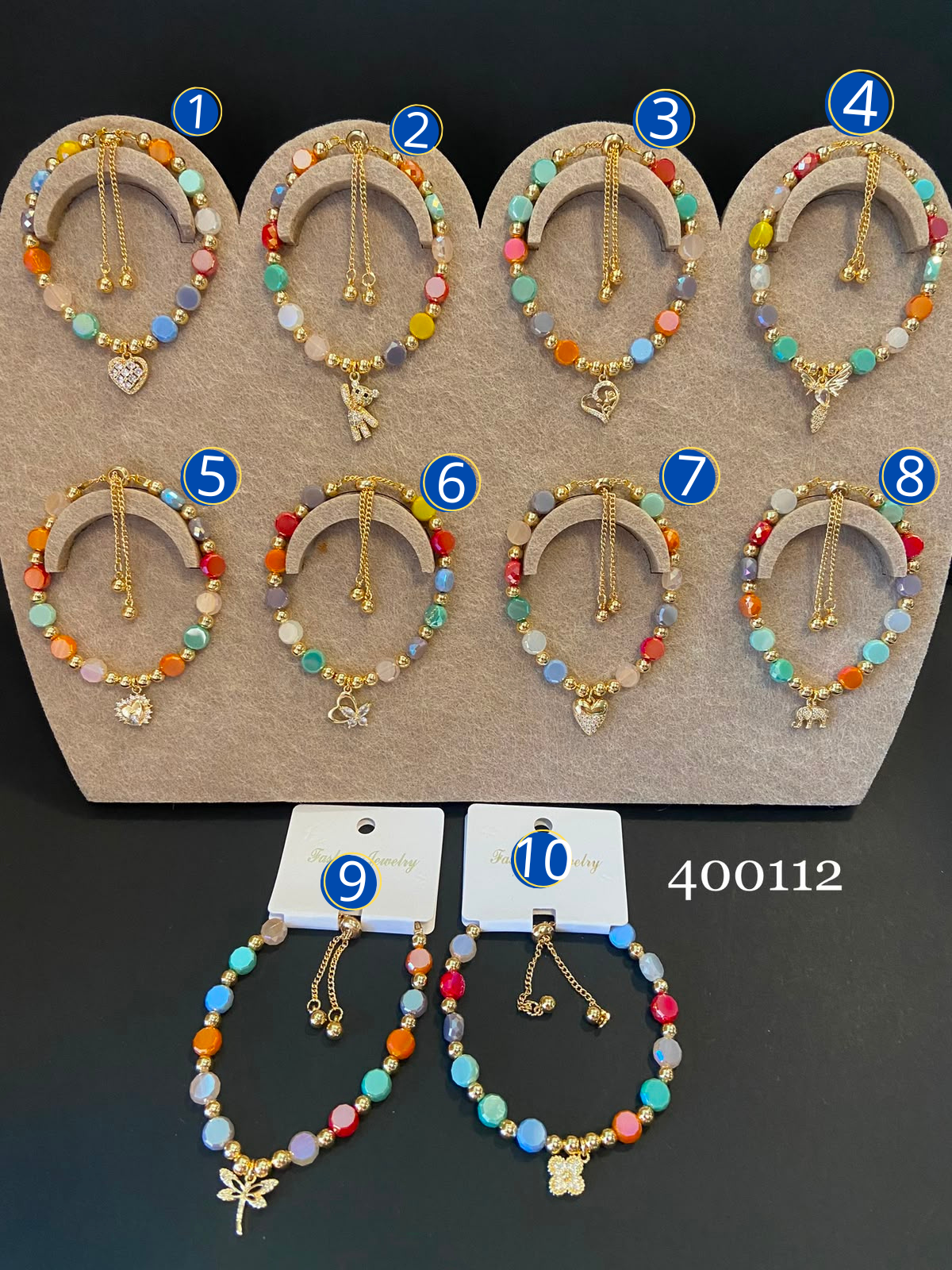 [12/SEPTIEMBRE/26] Pulseras Dorada con Dije M6 Oro Laminado