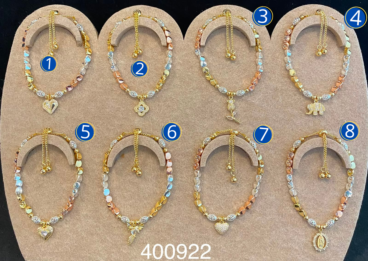 [12/SEPTIEMBRE/26] Pulseras Dorada M8 Oro Laminado