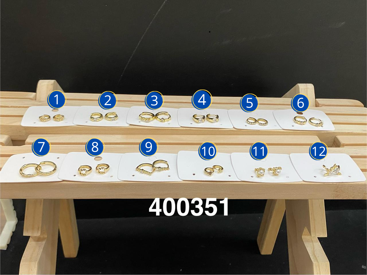 Aretes Dorados Varios diseños M1 Oro Laminado