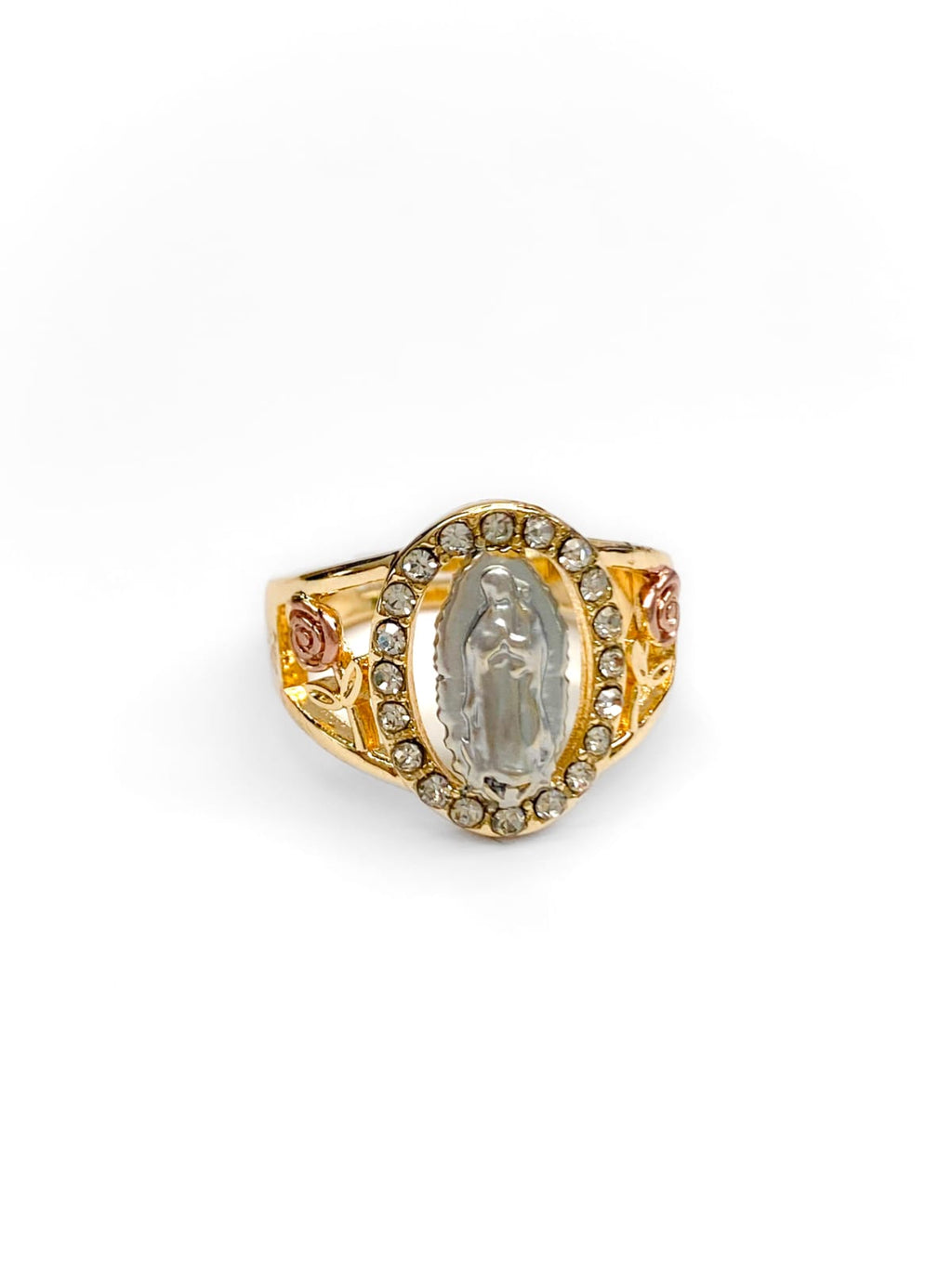Anillo Religioso Ajustable M3 Oro Laminado