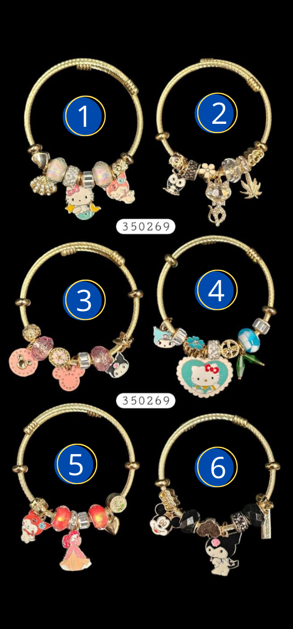 PULSERA TIPO PANDORA M11 ACERO INOXIDABLE