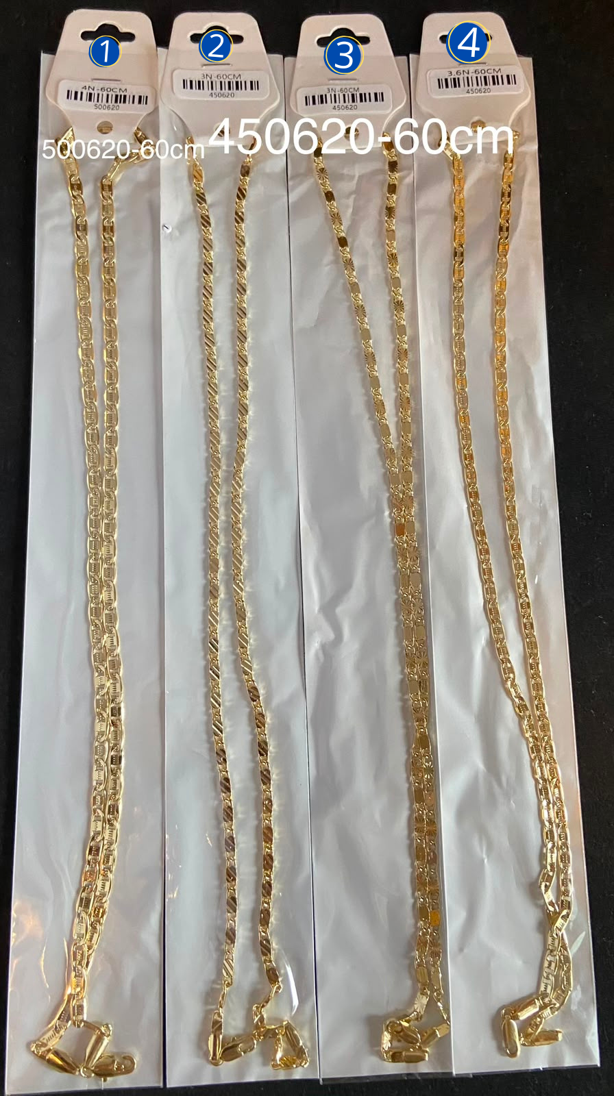 [12/SEPTIEMBRE/26] Cadena Dorada de 60 cm M10 Oro Laminado