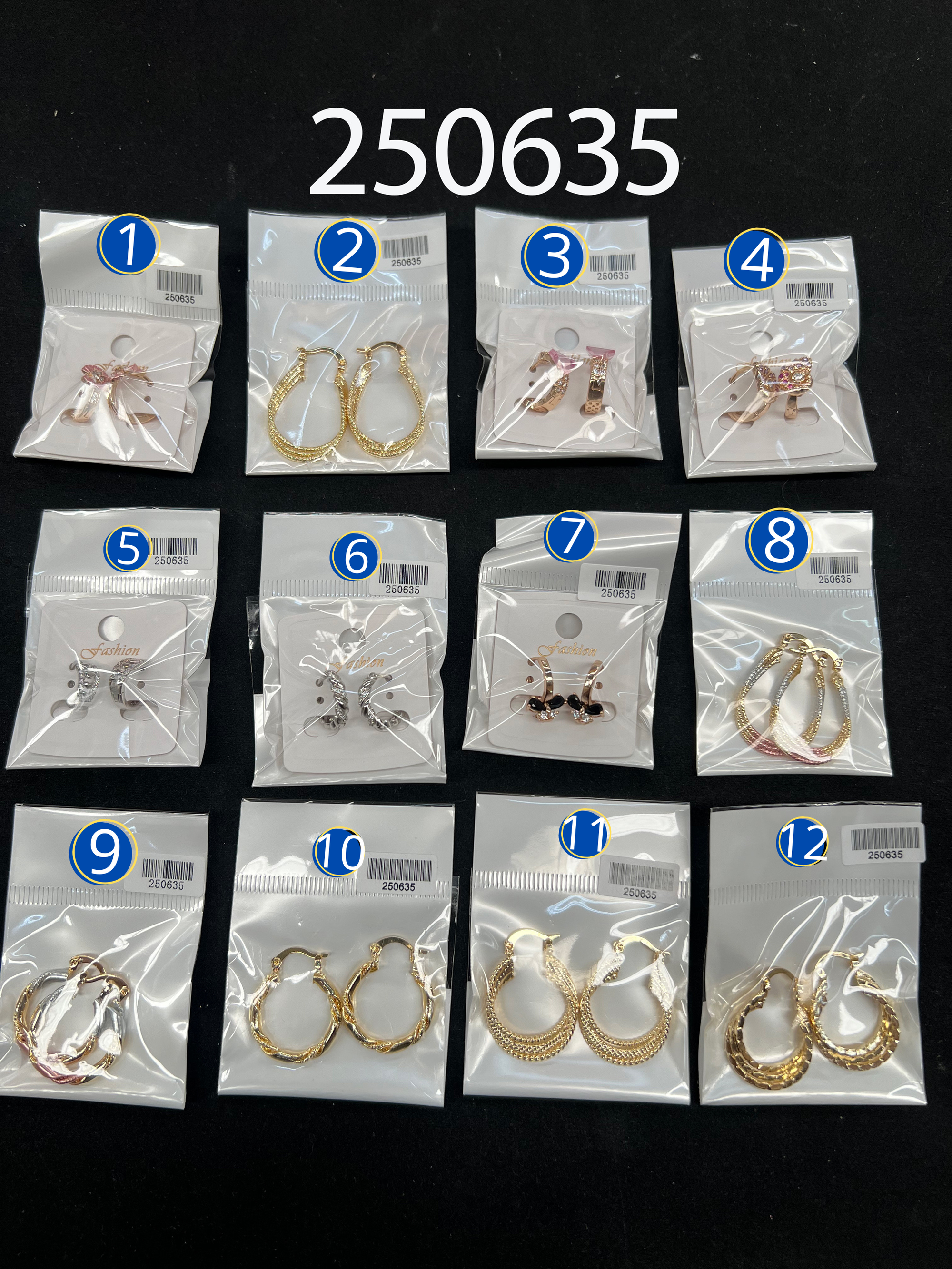 [07/JULIO/26] Aretes Dorados y Plateados M1 ORO Laminado