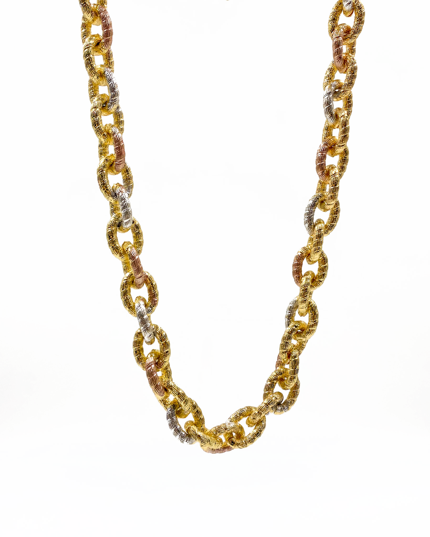Cadena de eslabones - M12 Oro Laminado