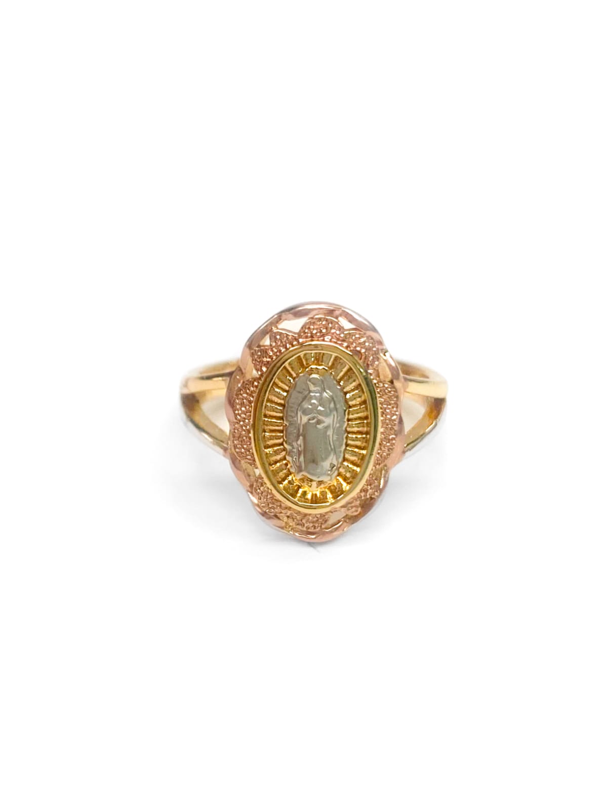 Anillo Religioso Ajustable M3 Oro Laminado