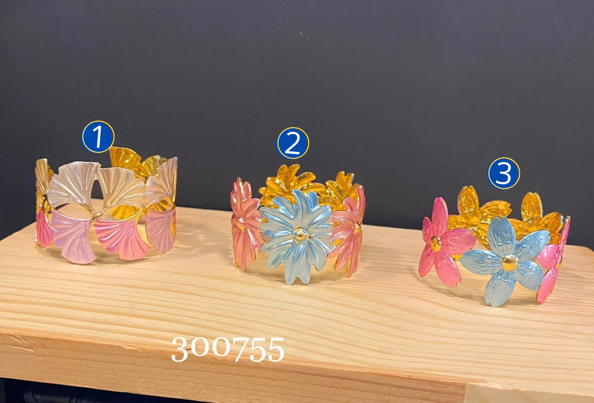 [03/OCTUBRE/26] Brazaletes Ajustables Dorados de Colores M13 Acero Inoxidable