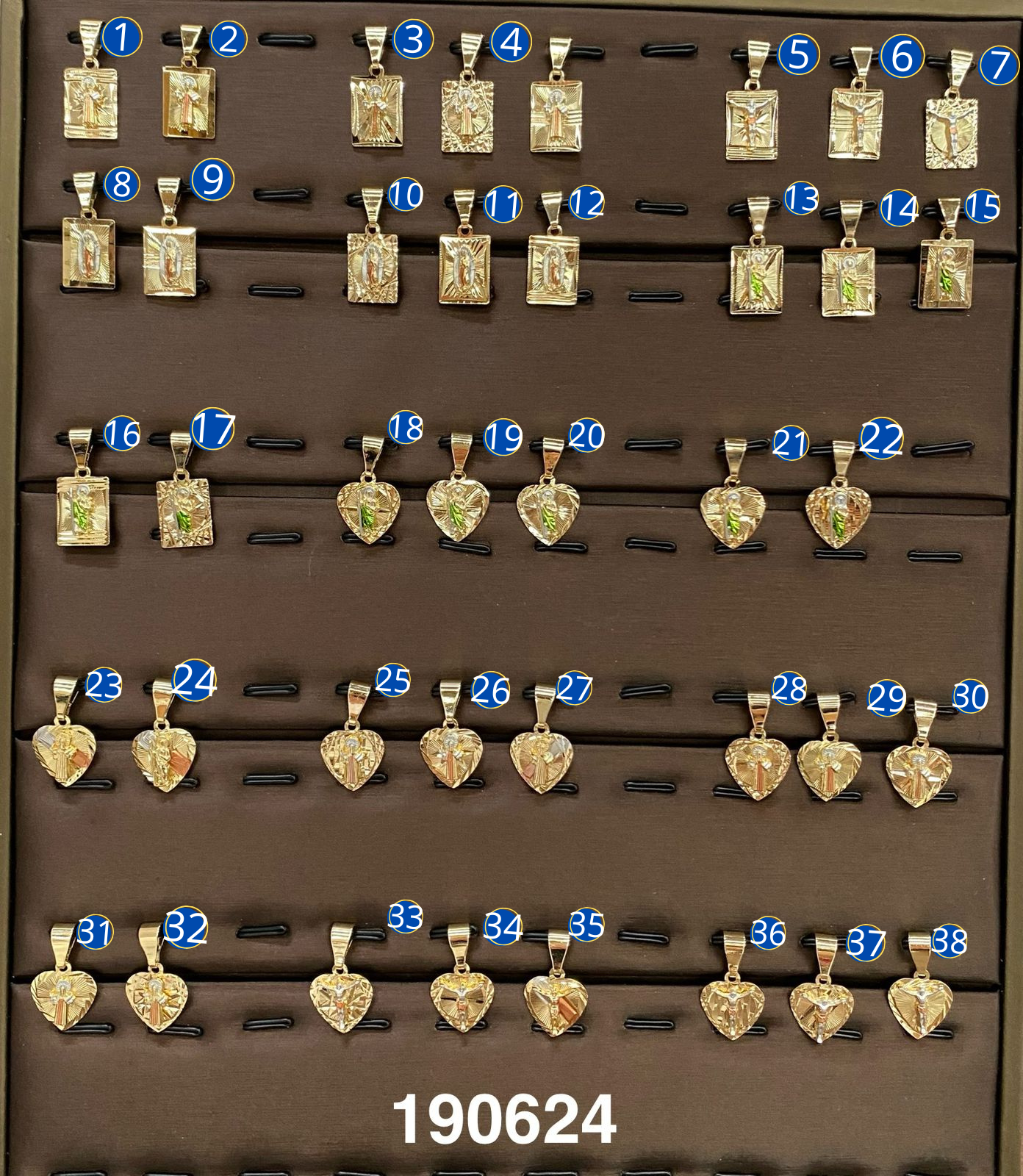 Dije Dorado M2 Oro Laminado