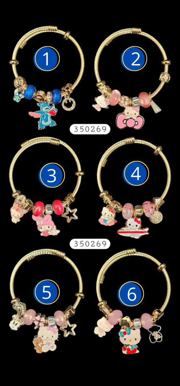 PULSERA TIPO PANDORA M13 ACERO INOXIDABLE