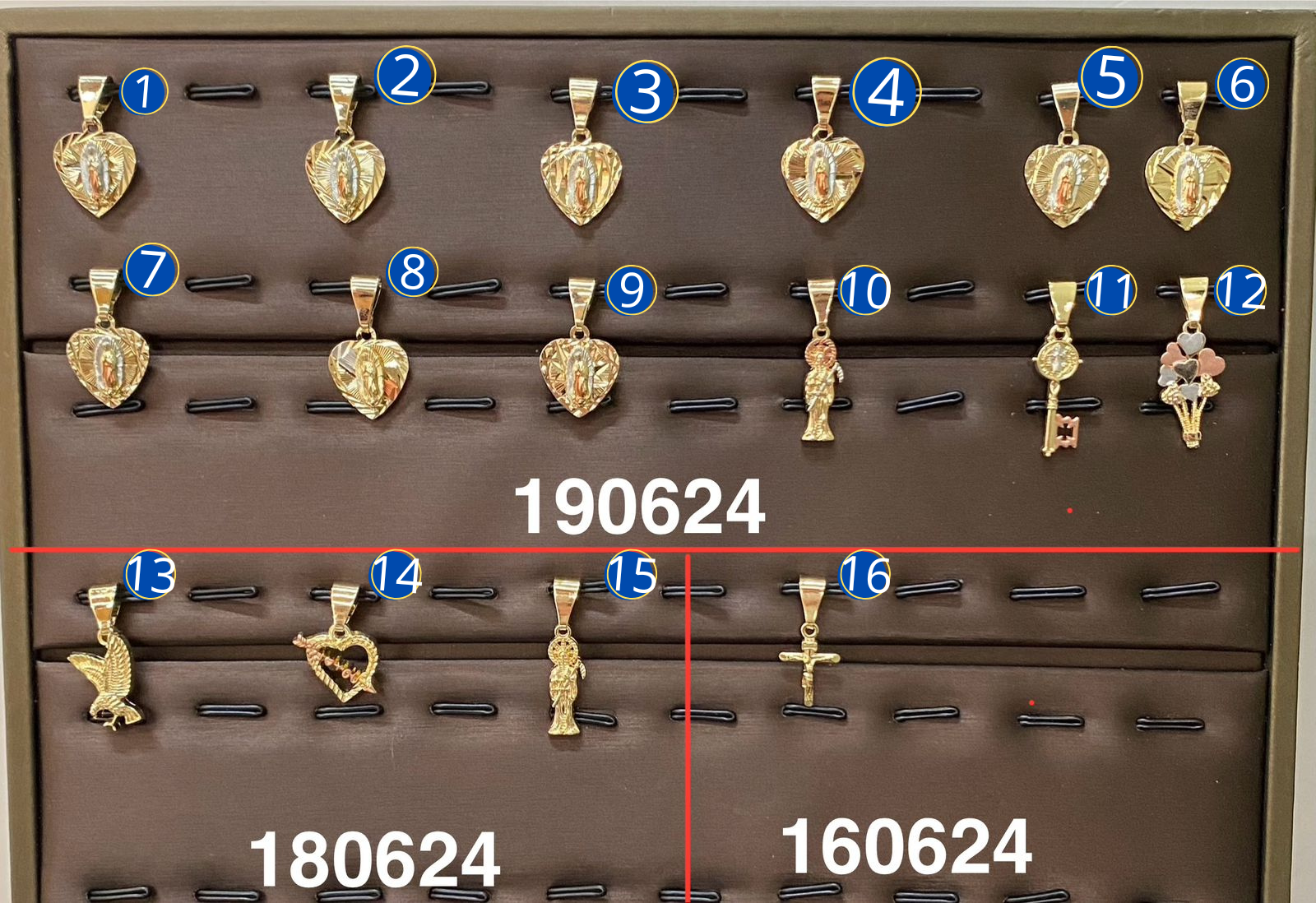 Dije Dorado M5 Oro Laminado