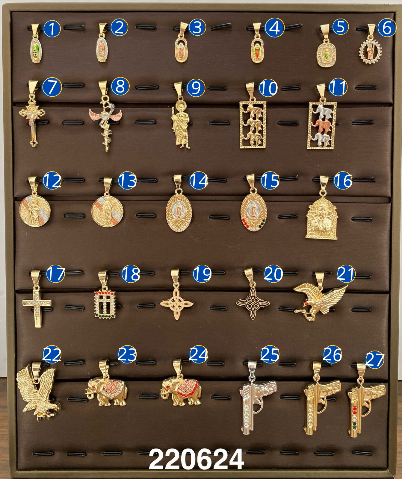 Dije Dorado M6 Oro Laminado