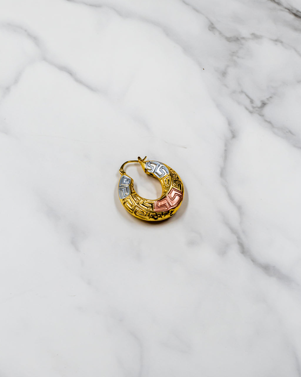 Aretes tipo canasta - M2 Oro Laminado