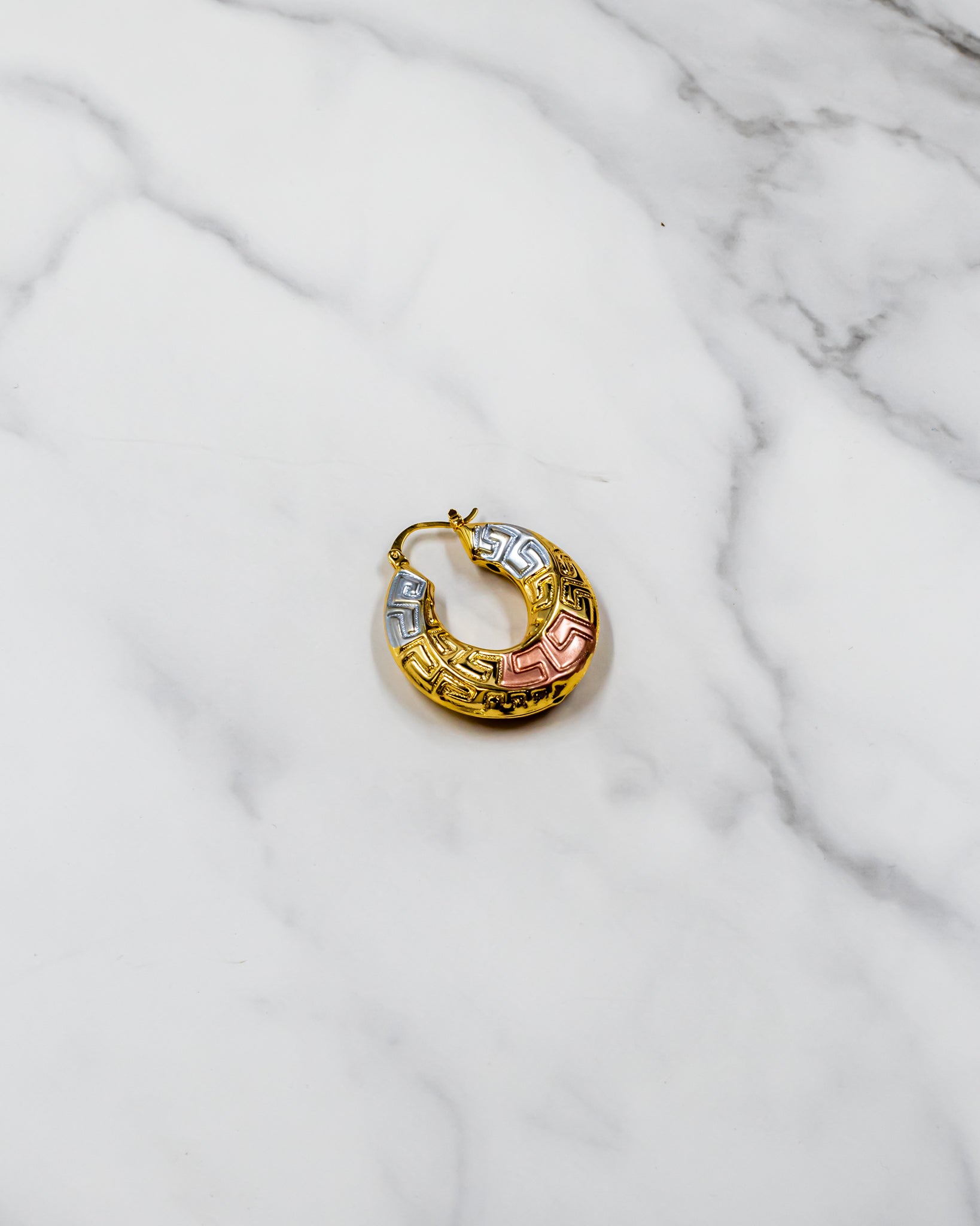 Aretes tipo canasta - M2 Oro Laminado