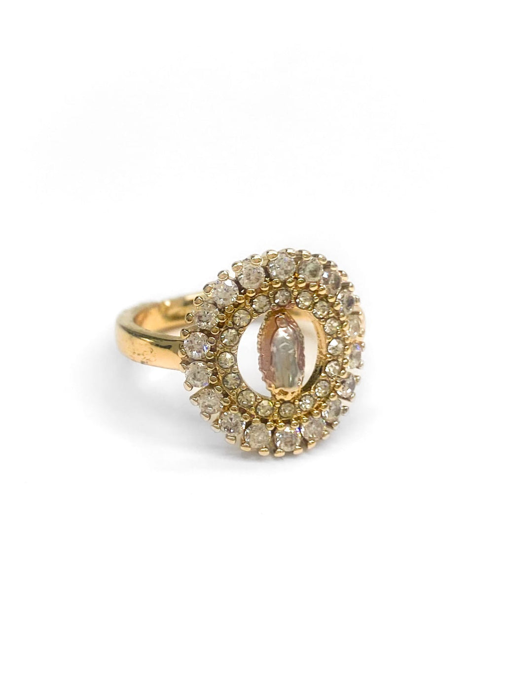 Anillo Religioso Ajustable M3 Oro Laminado