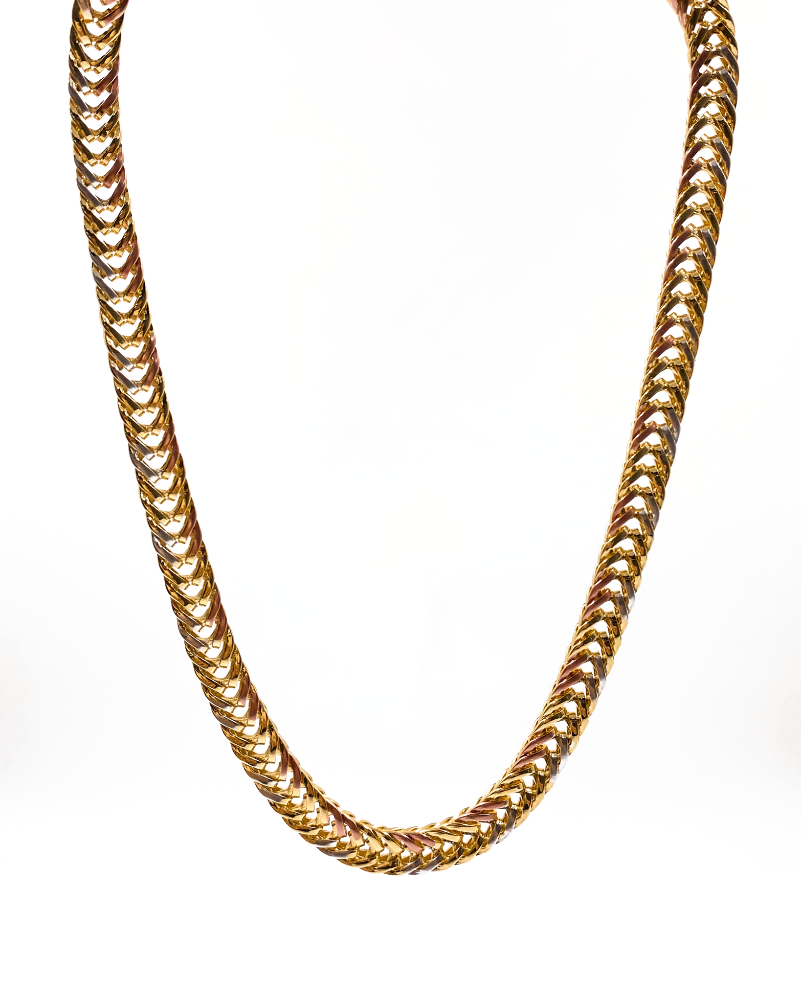 Cadena de eslabones - M14 Oro Laminado