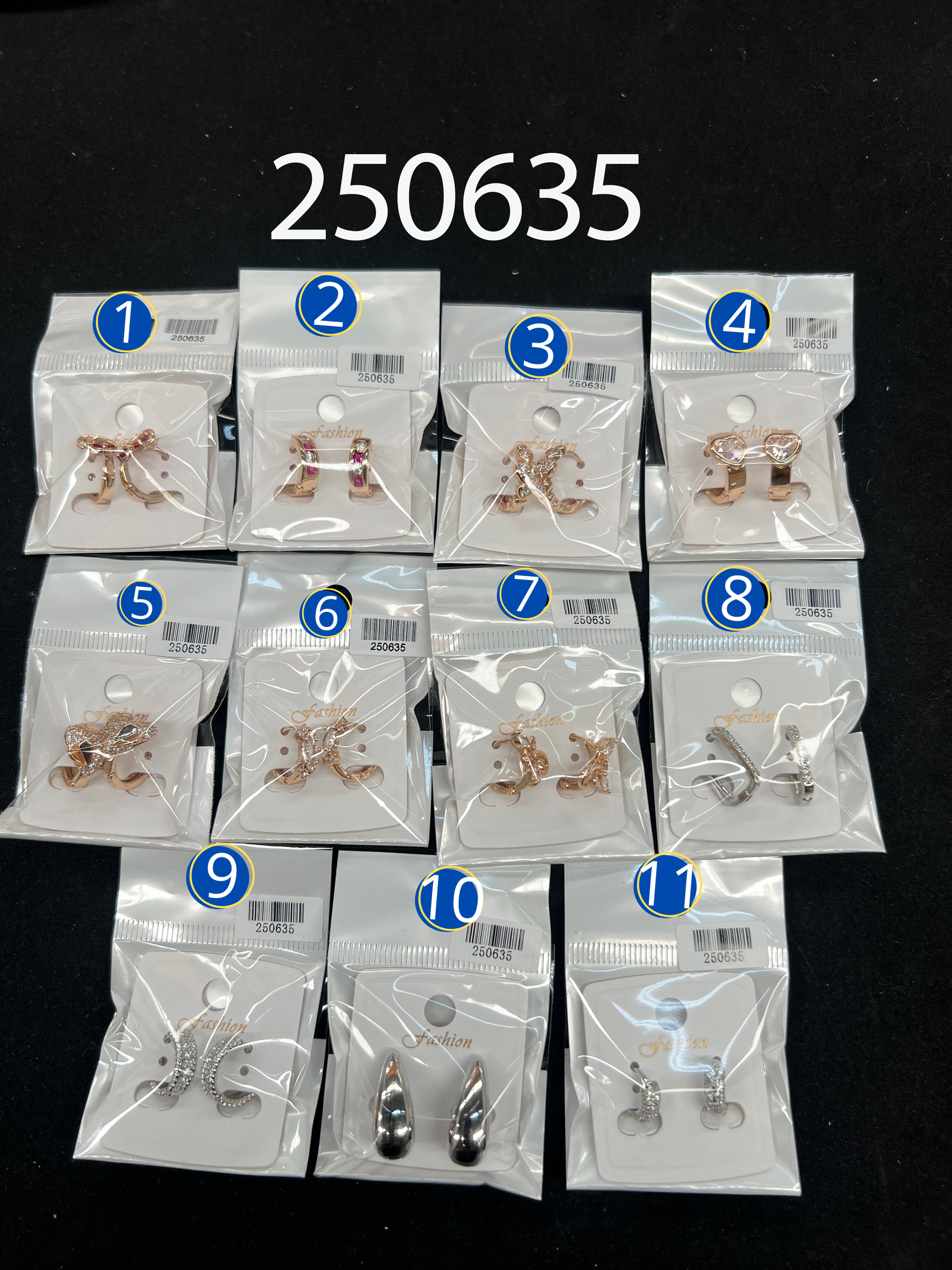 [07/JULIO/26] Aretes Dorados y Plateados M7 ORO Laminado