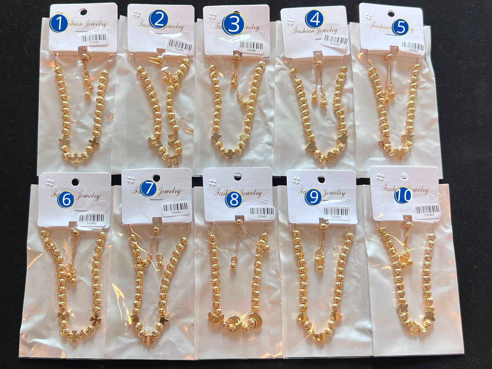 [13/AGOSTO/26] Pulseras Doradas con dije M2 Oro Laminado