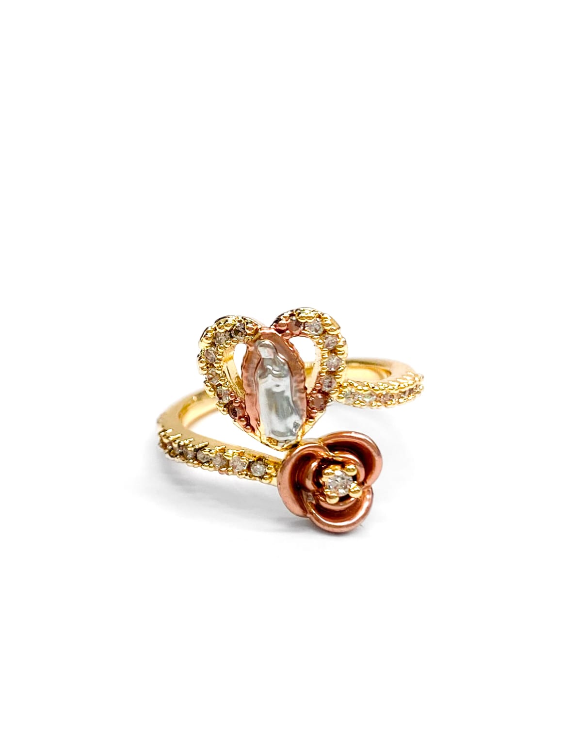 Anillo Religioso Ajustable M3 Oro Laminado