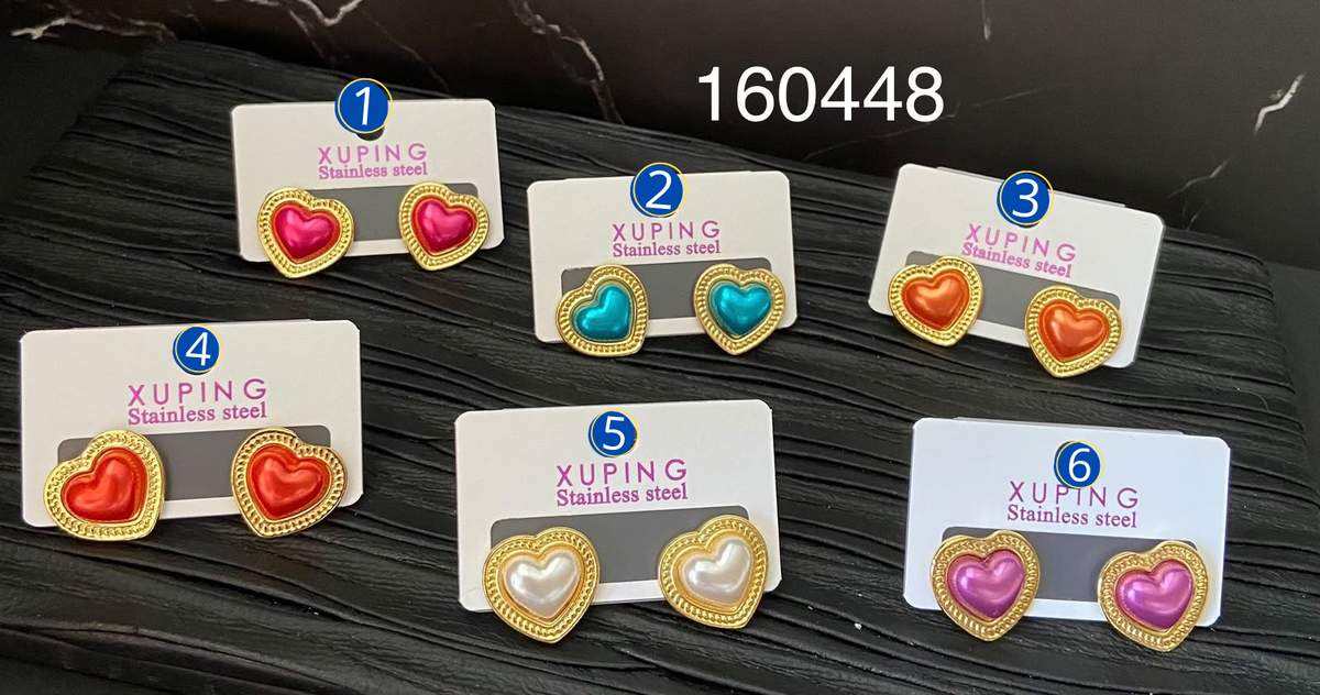 [03/OCTUBRE/26] Aretes Dorados Diferentes Diseños M6 Acero Inoxidable