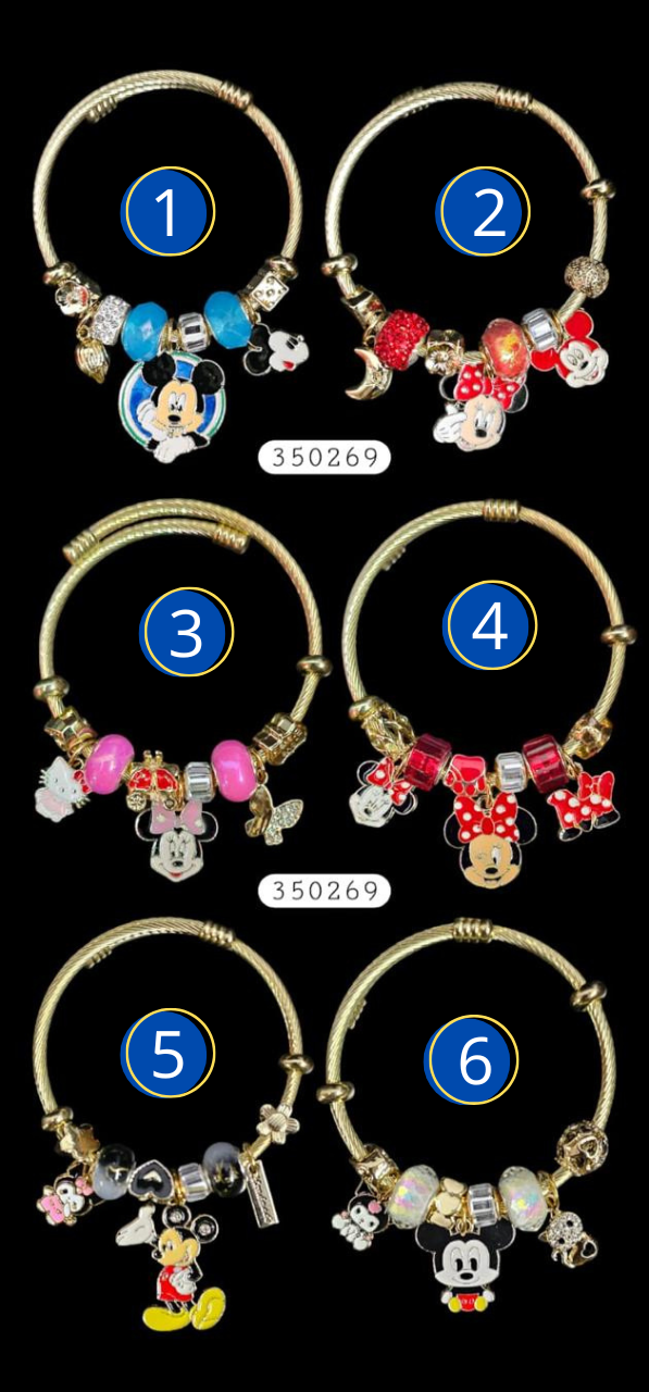 PULSERA TIPO PANDORA M14 ACERO INOXIDABLE