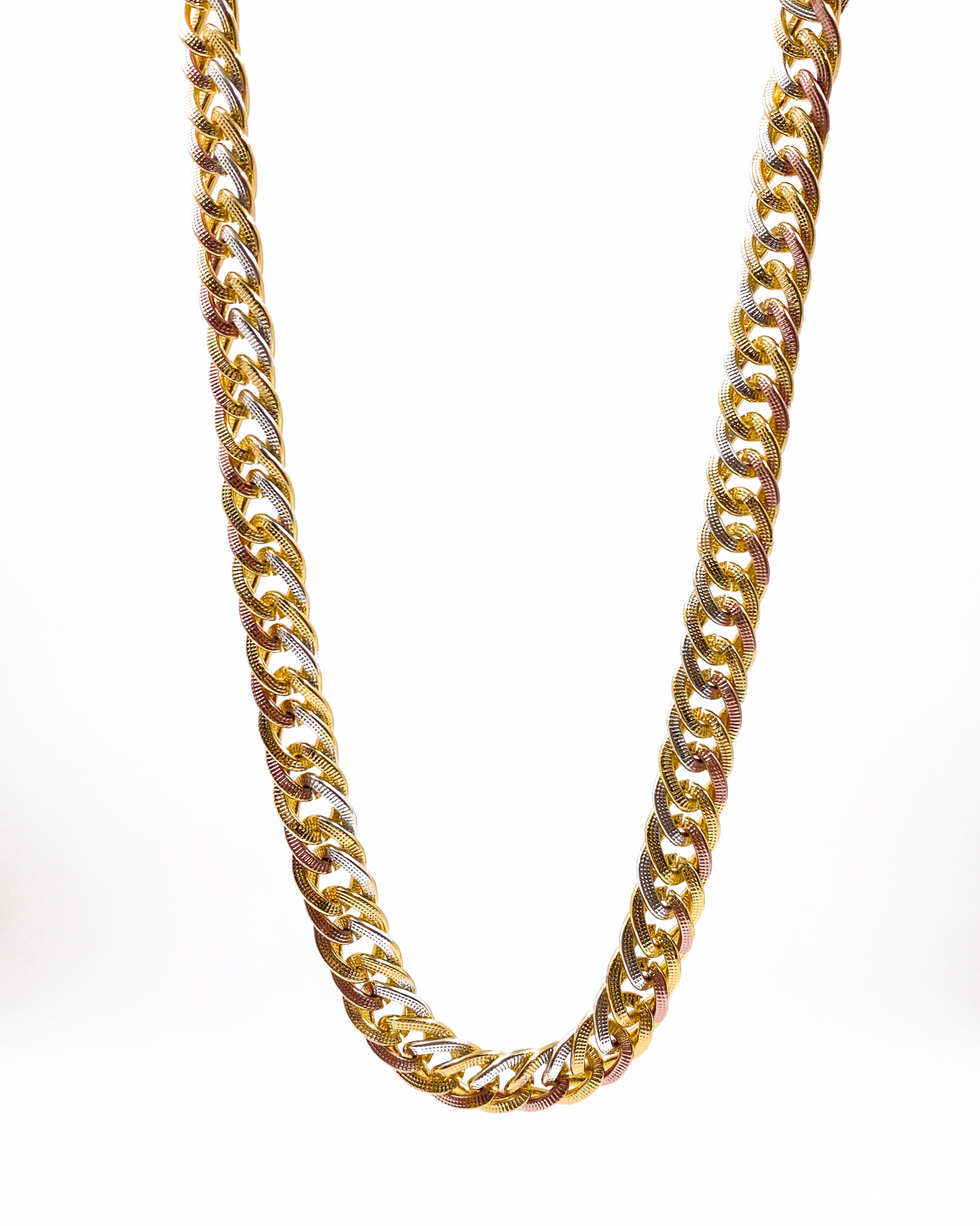 Cadena de eslabones - M15 Oro Laminado