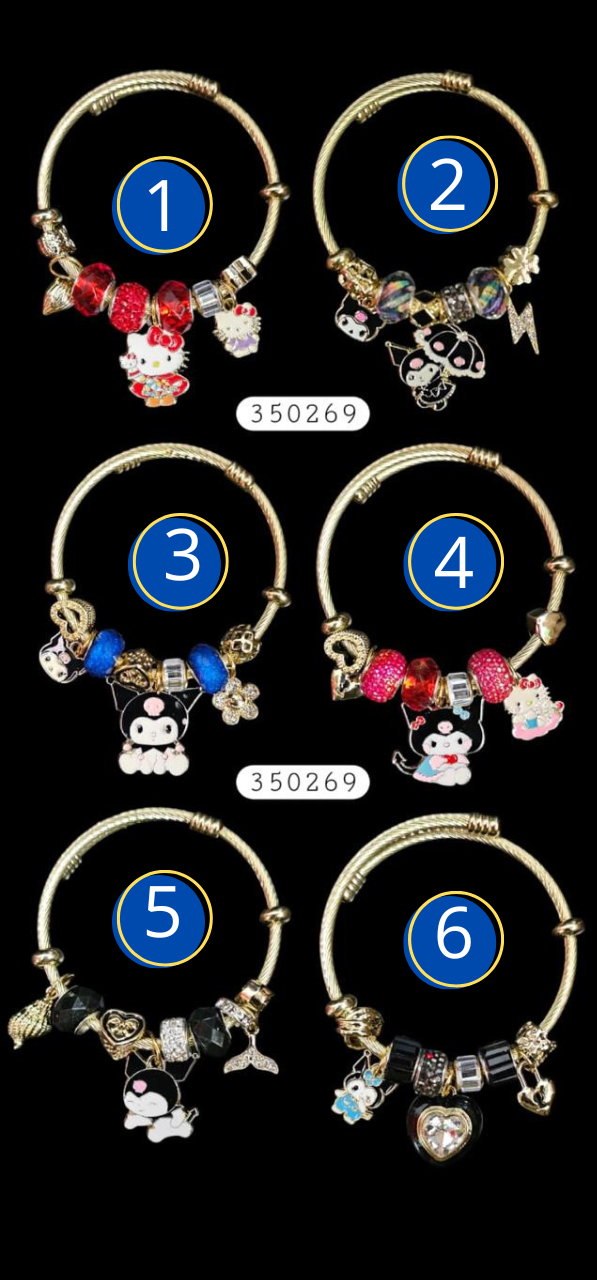 PULSERA TIPO PANDORA M15 ACERO INOXIDABLE