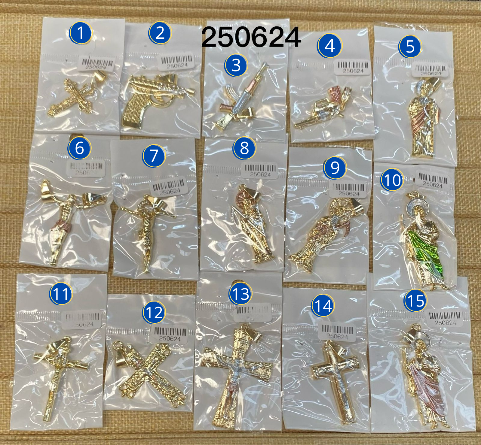 Dijes Dorados M10 Oro Laminado