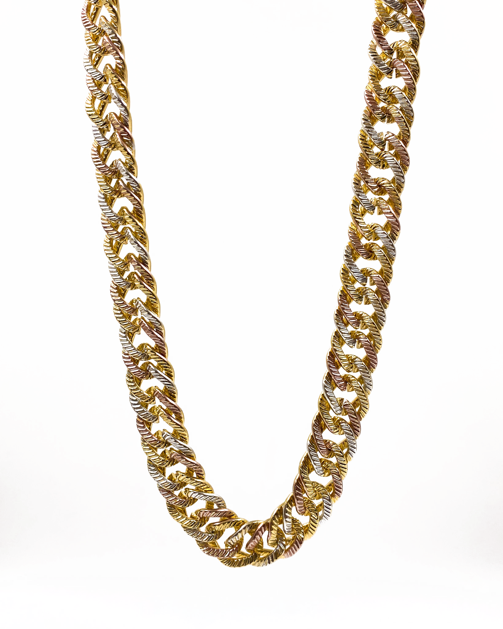 Cadena de eslabones - M16 Oro Laminado