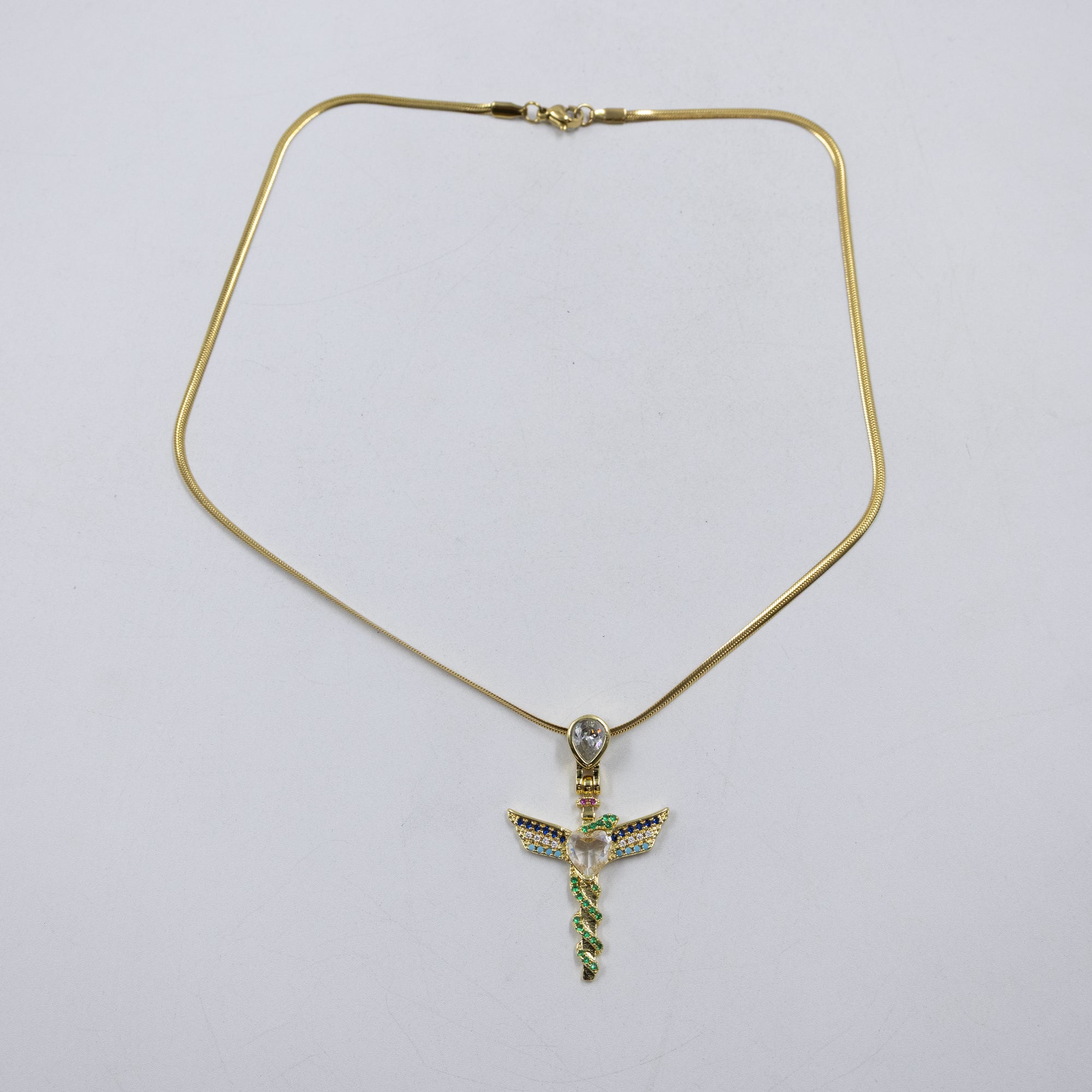 Collar Dorado Religioso M2 Oro Laminado