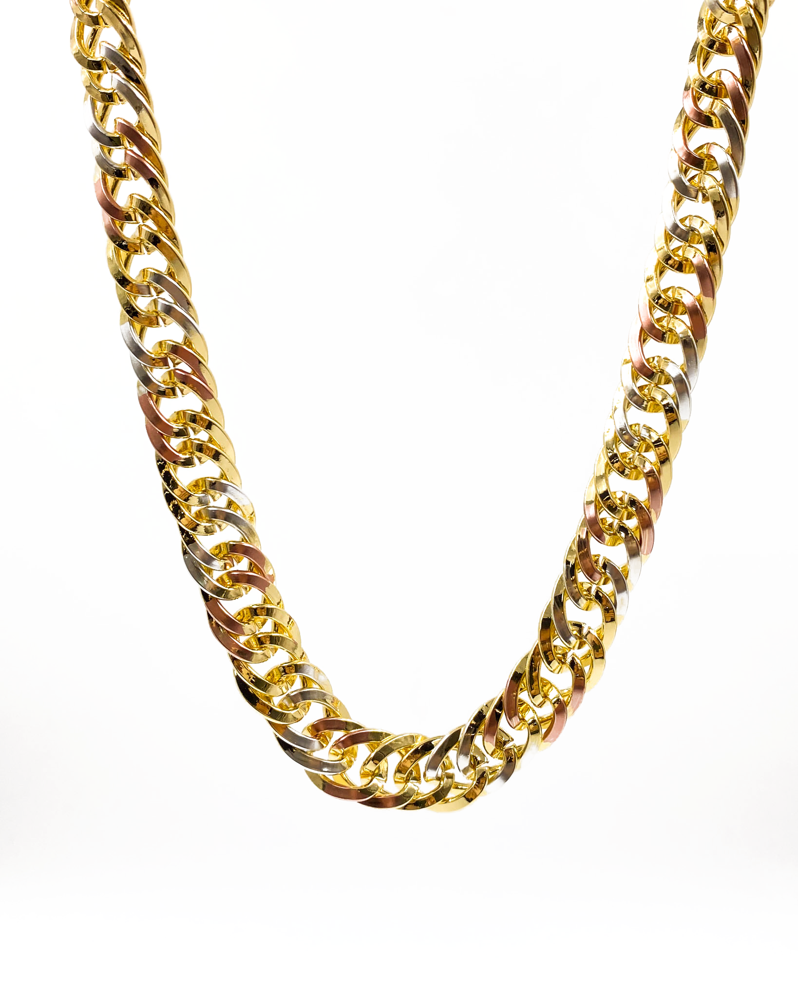 Cadena de eslabones - M18 Oro Laminado