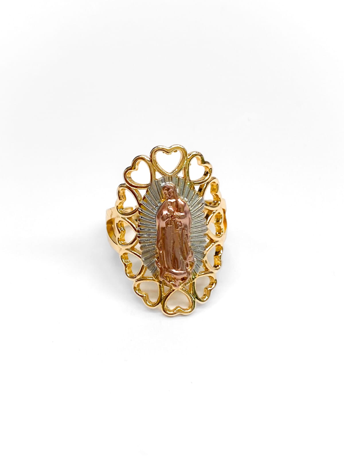 Anillo Religioso Ajustable M4 Oro Laminado