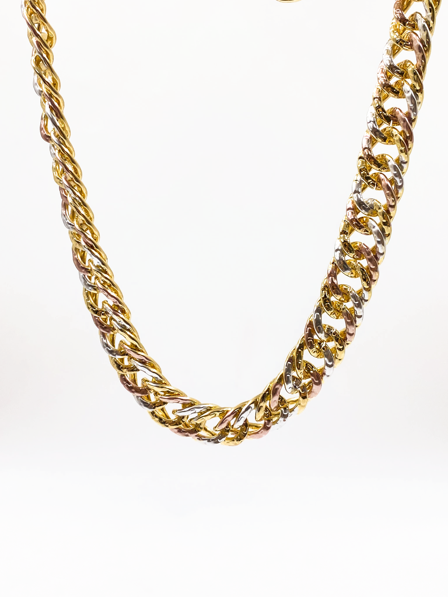 Cadena de eslabones - M19 Oro Laminado