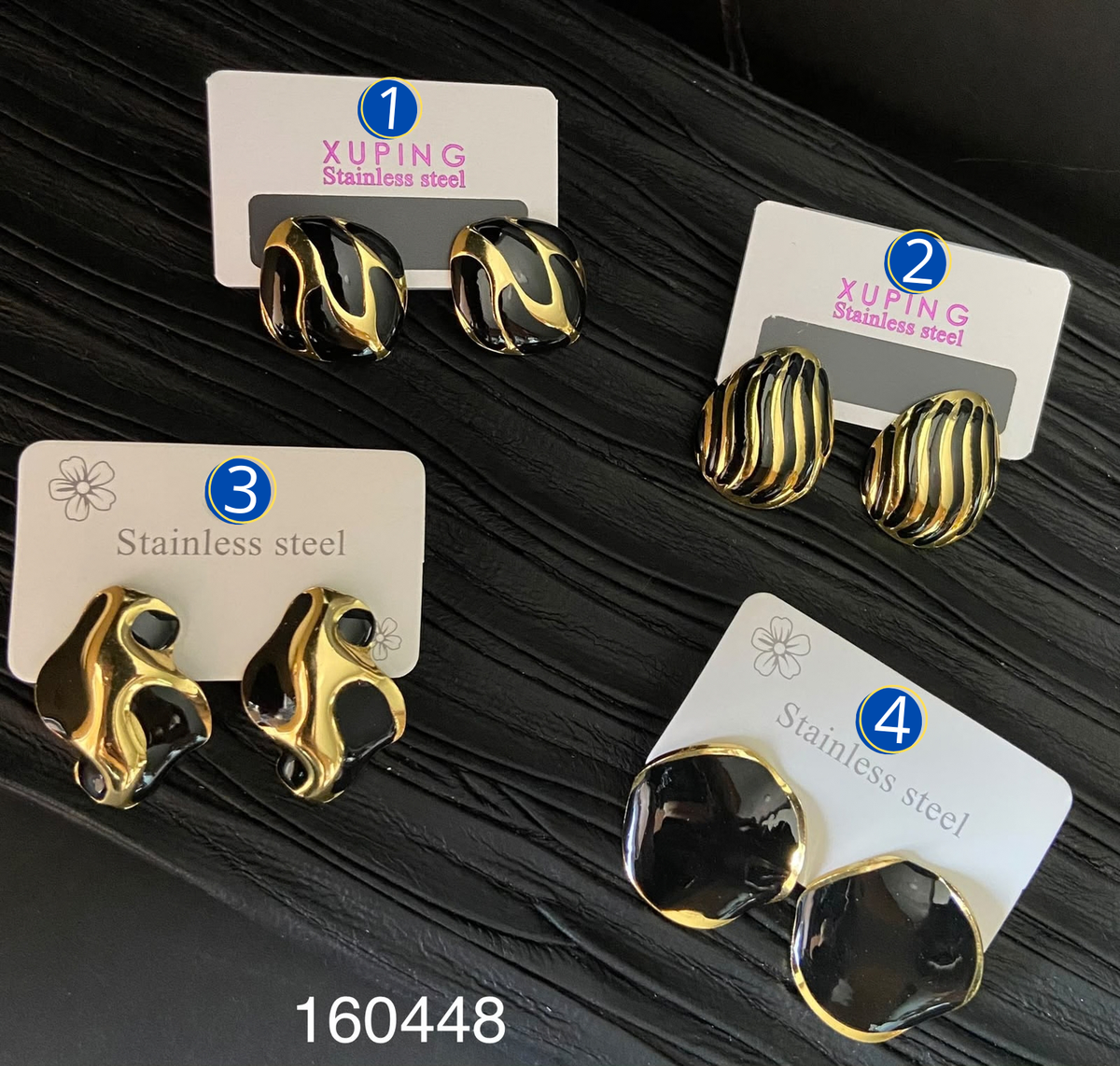 [03/OCTUBRE/26] Aretes Dorados Diferentes Diseños M32 Acero Inoxidable