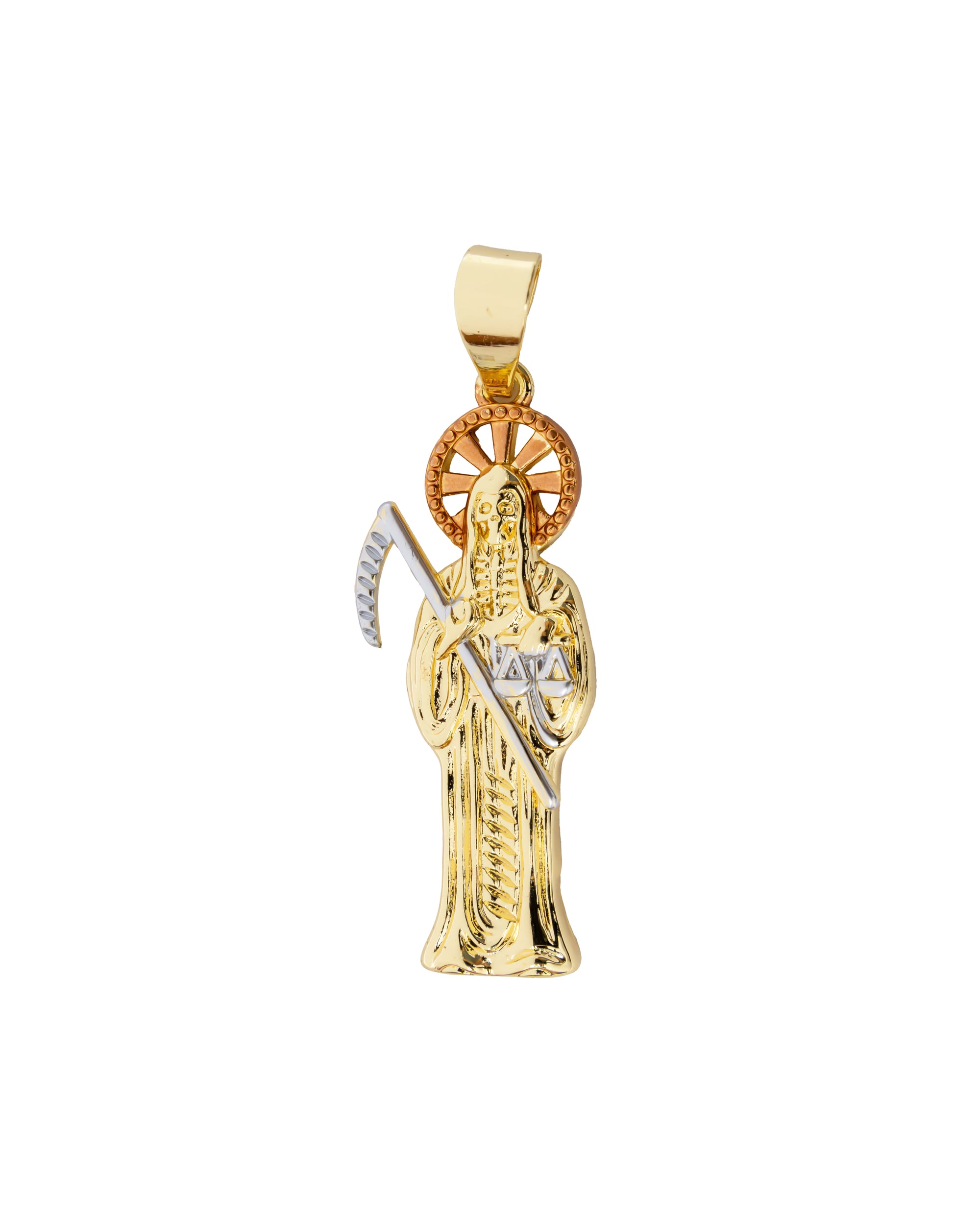 Dije de la Santa Muerte M108 - Oro Laminado