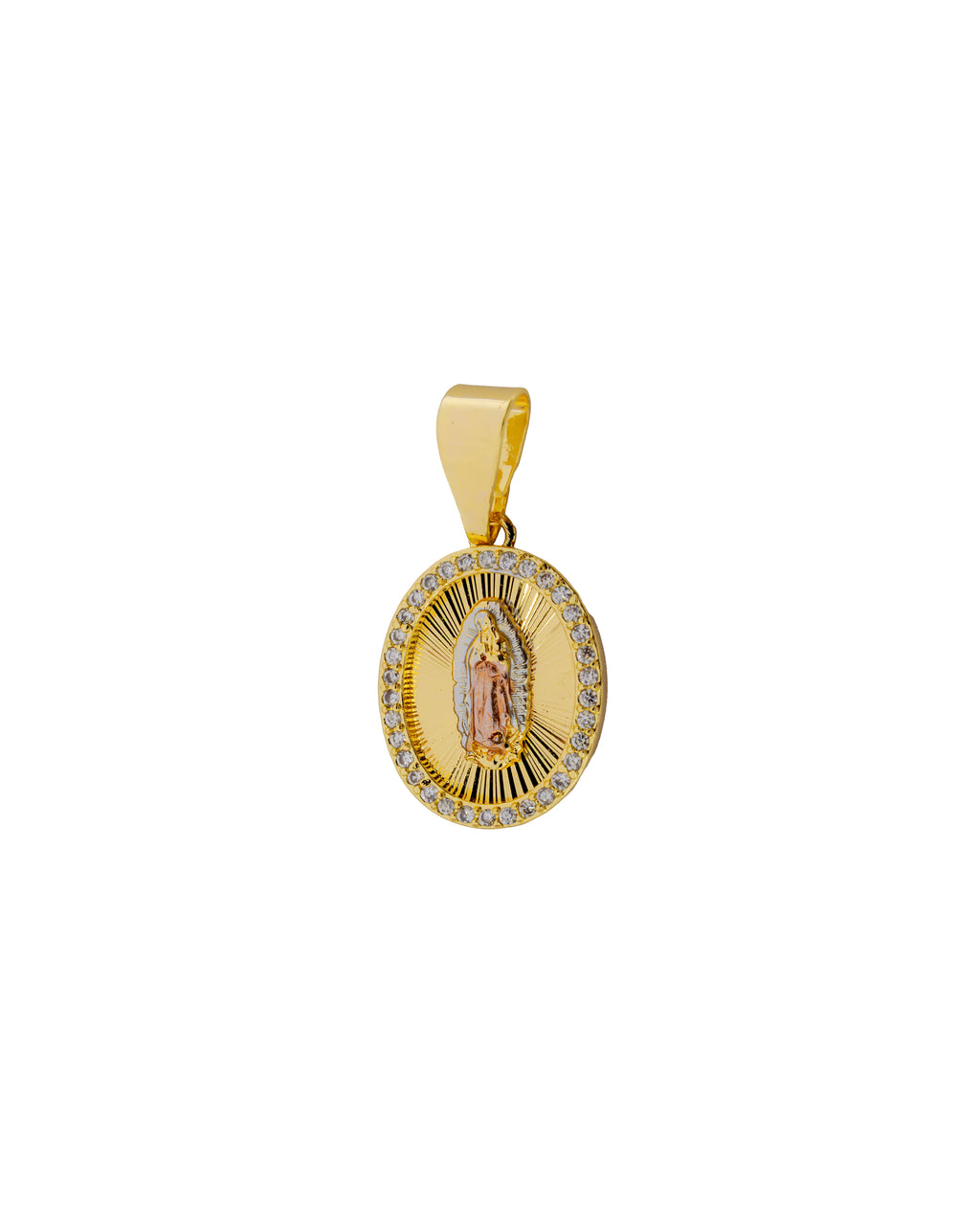 Dije de la Virgen de Guadalupe M106 - Oro Laminado