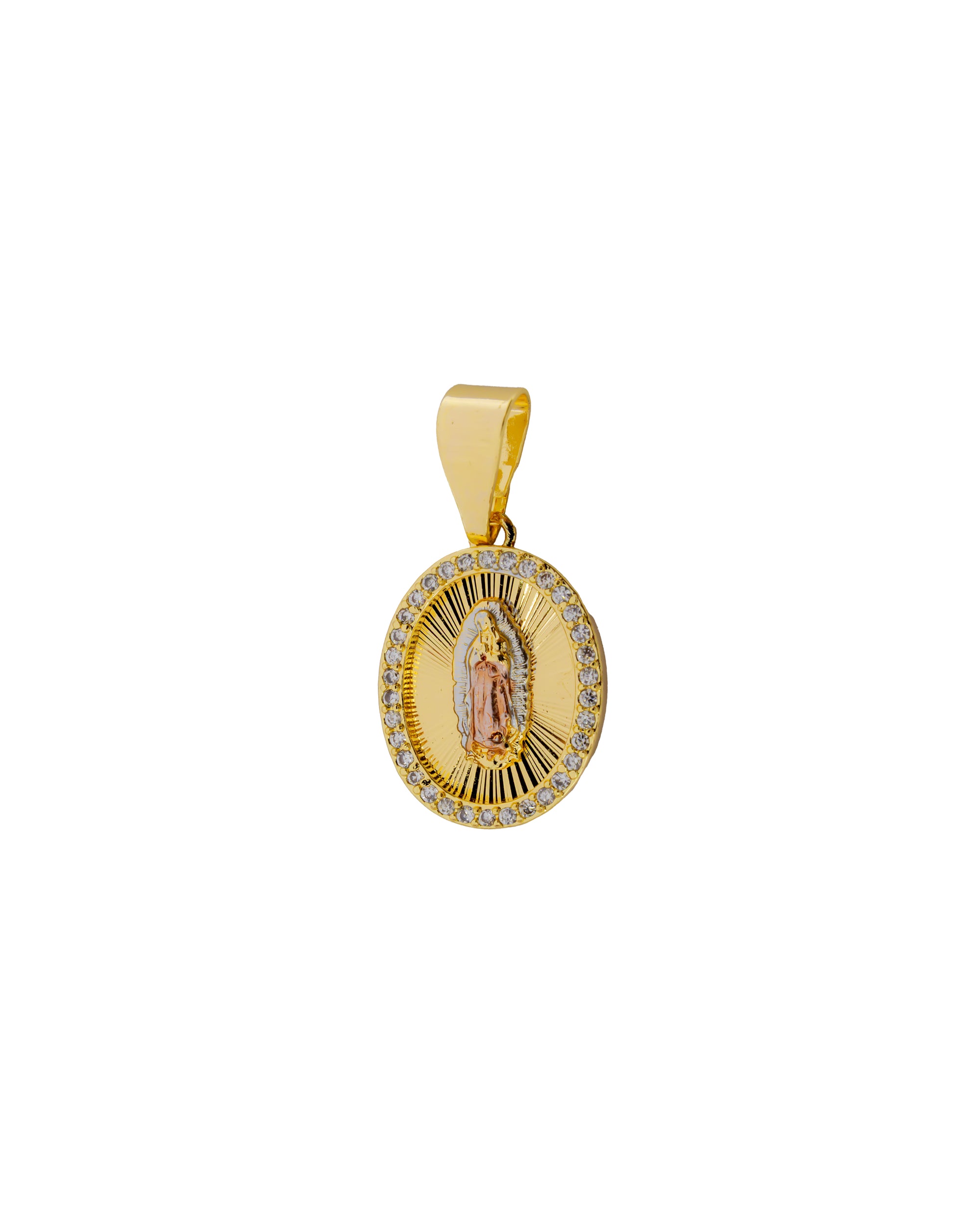 Dije de la Virgen de Guadalupe M106 - Oro Laminado