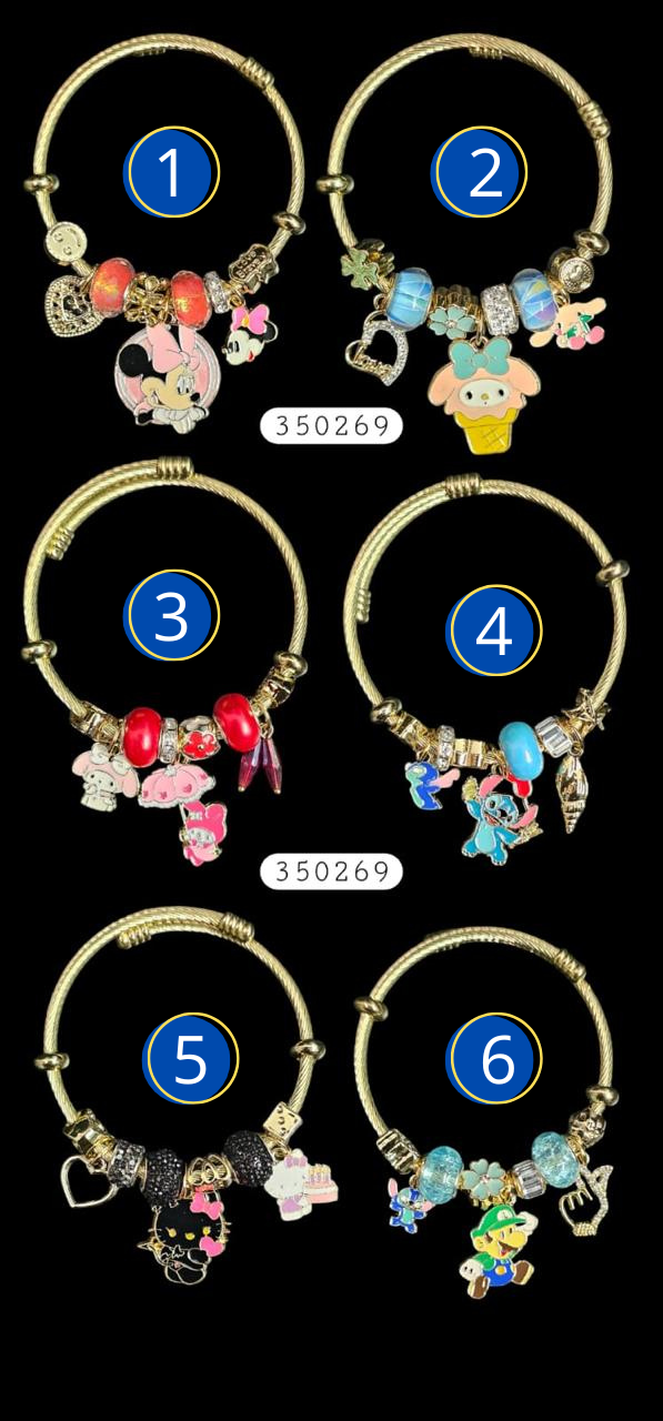 PULSERA TIPO PANDORA M1 ACERO INOXIDABLE