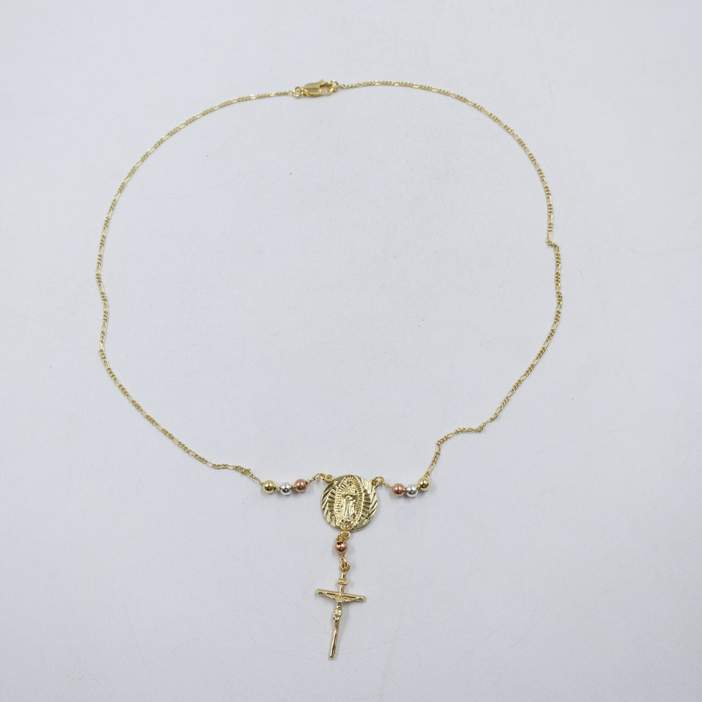 Collar Dorado Religioso M1 Oro Laminado