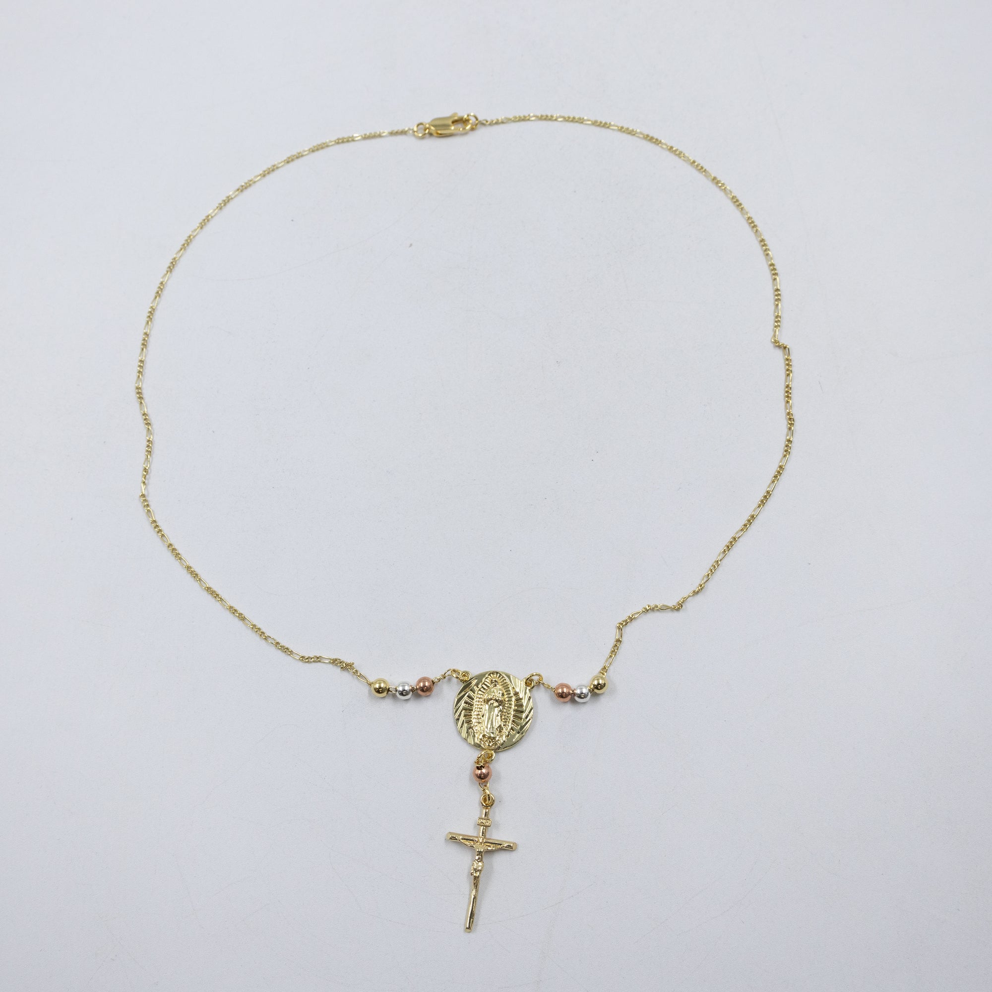 Collar Dorado Religioso M1 Oro Laminado