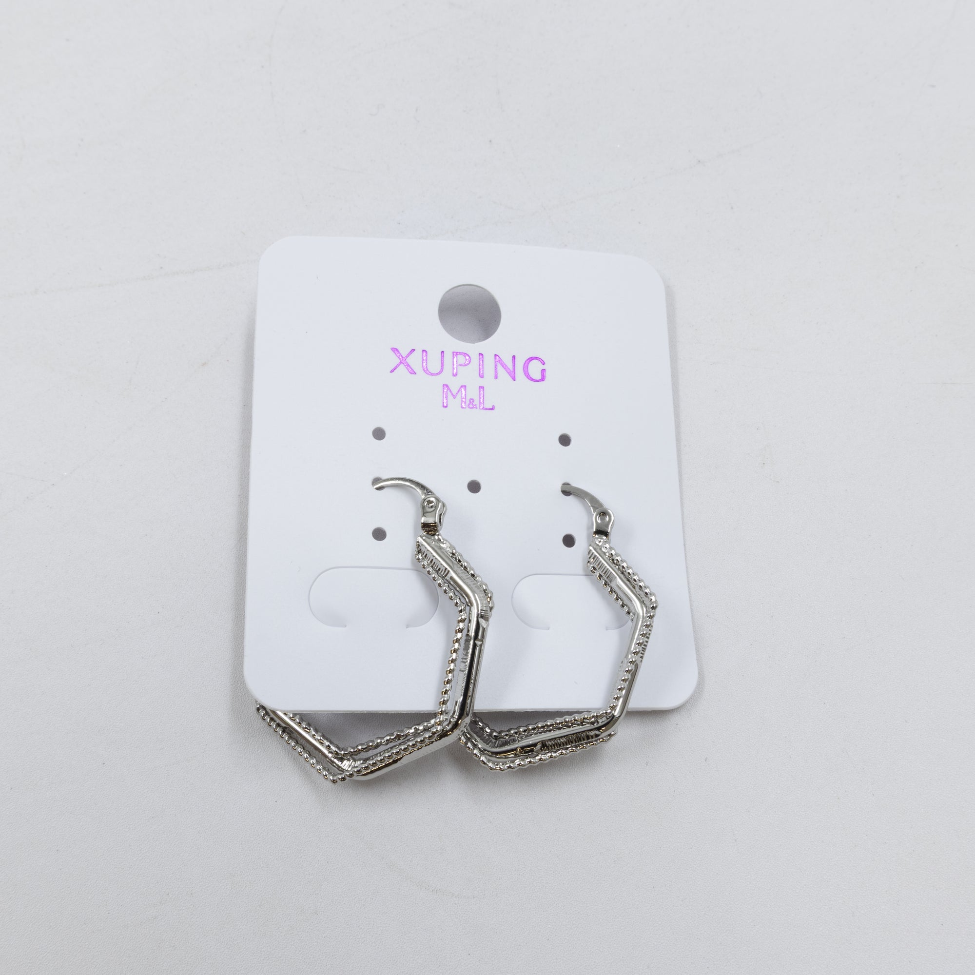 Aretes Plateados Xuping de Broche M14 Oro Laminado